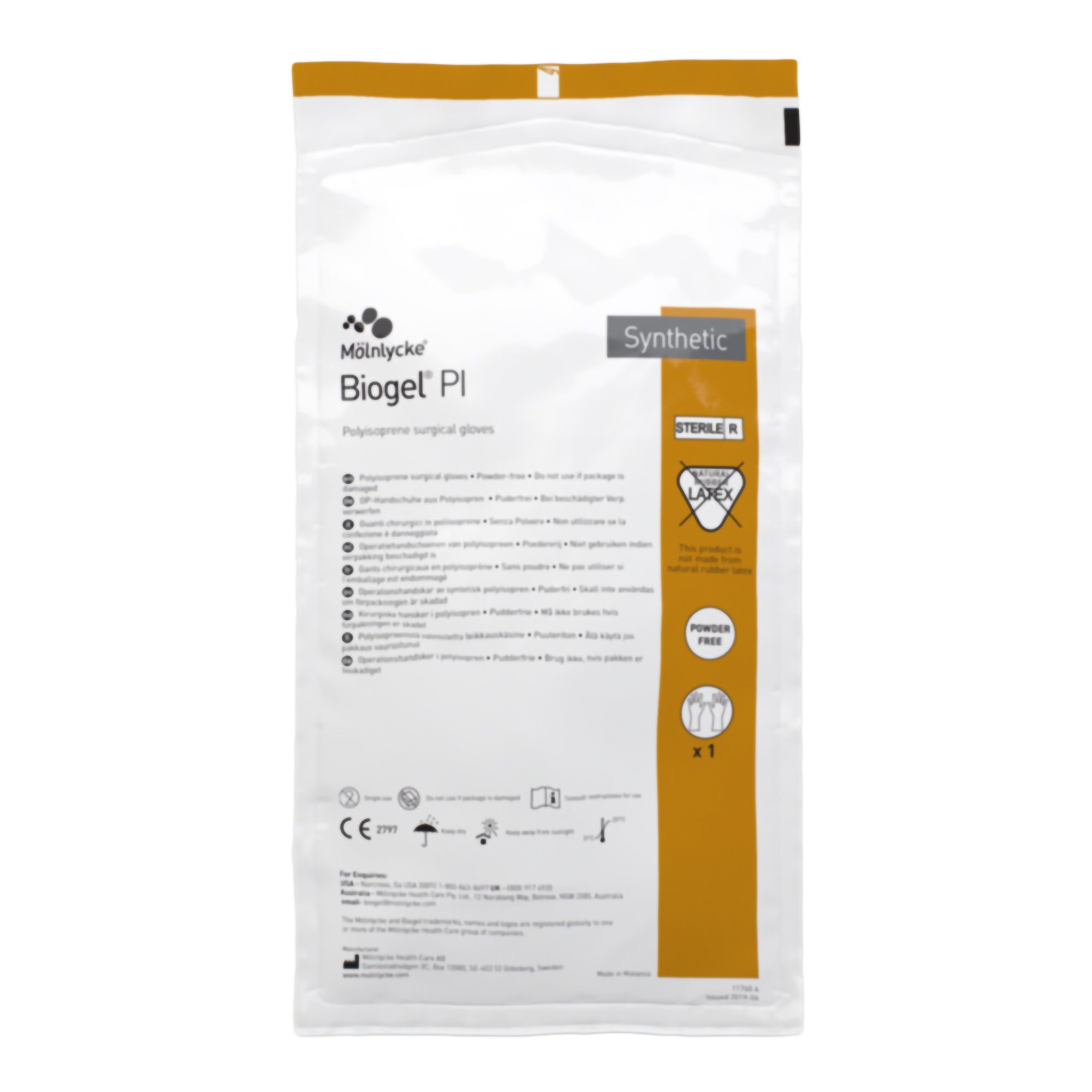 Biogel® PI Polyisoprene Surgical Glove, Size 6, Straw Color