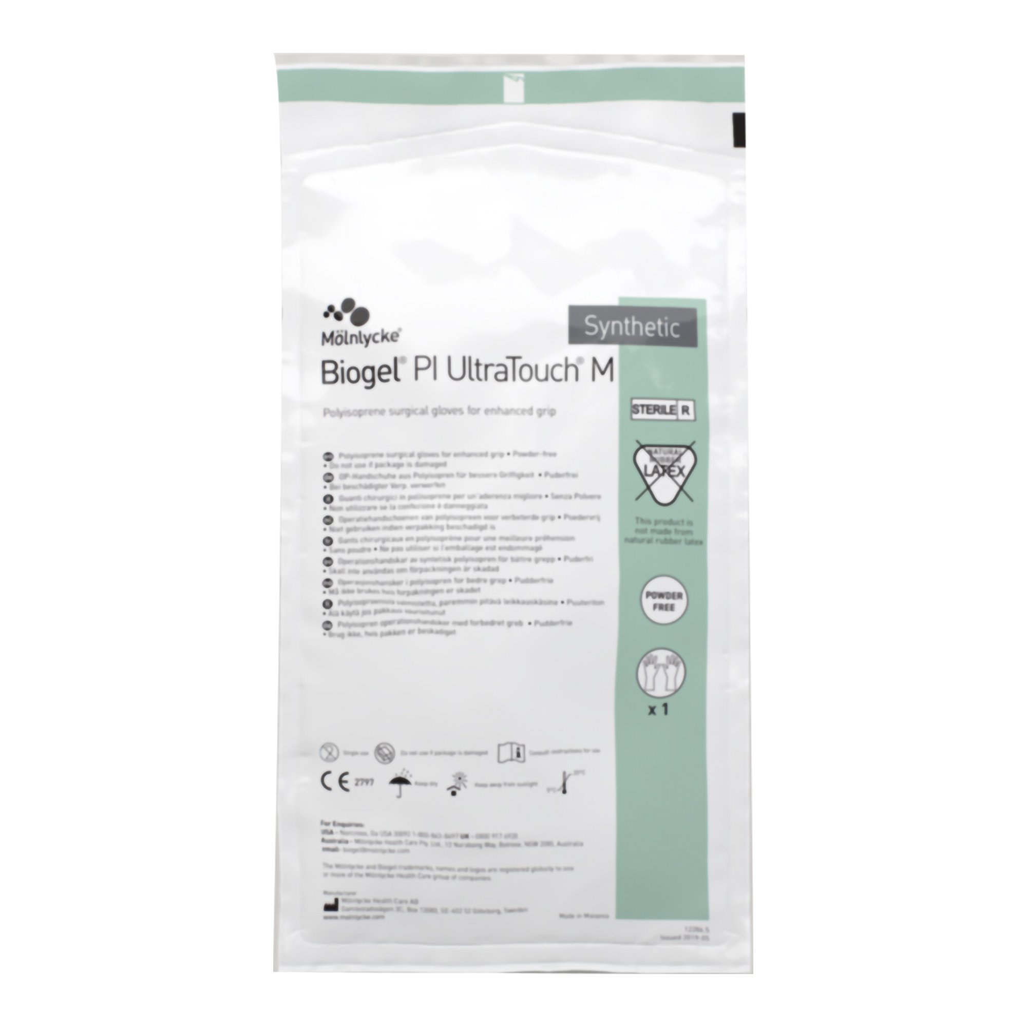 Biogel® PI UltraTouch™ M Polyisoprene Surgical Glove, Size 7.5, Straw