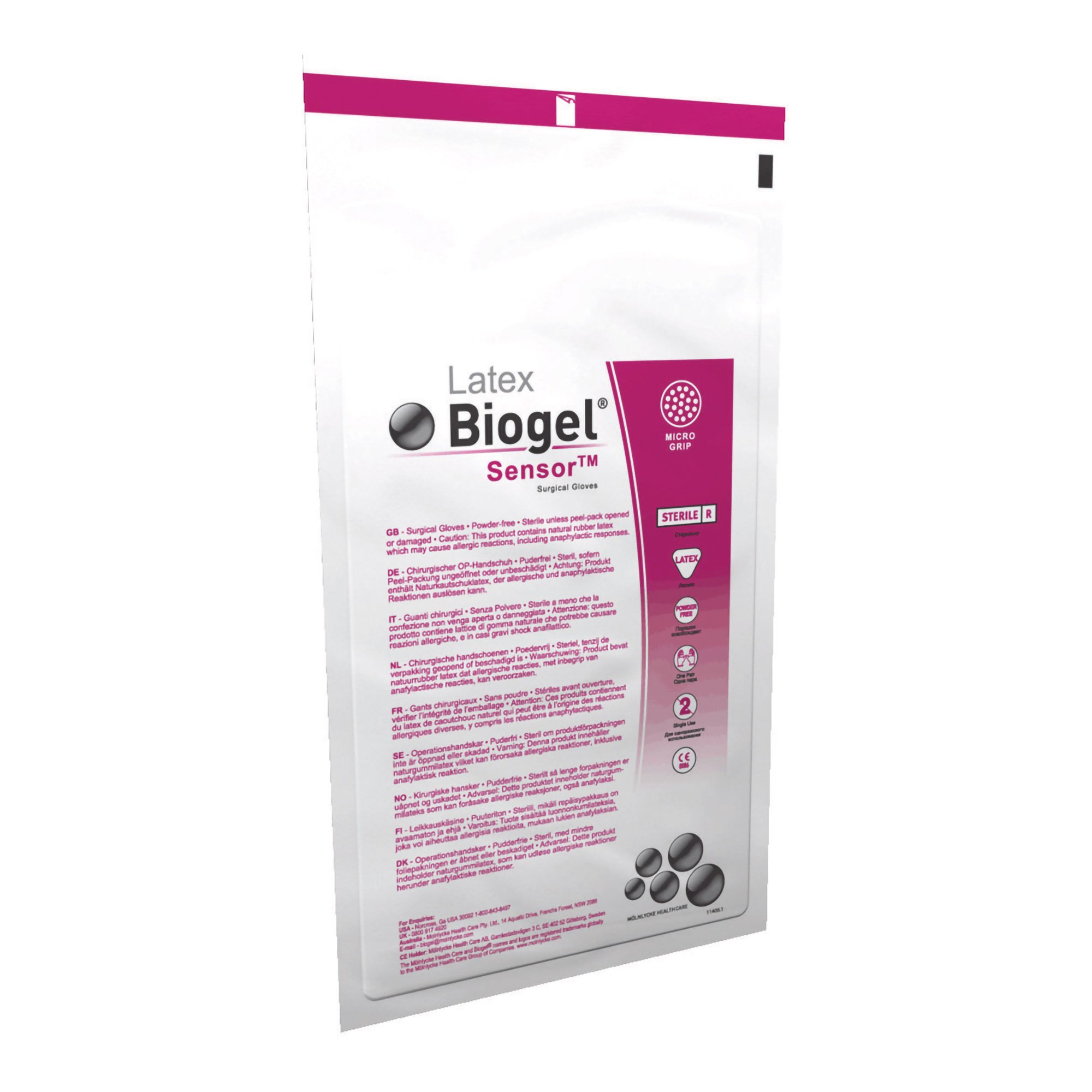 Biogel® Sensor™ Latex Surgical Glove, Size 6, Straw Color