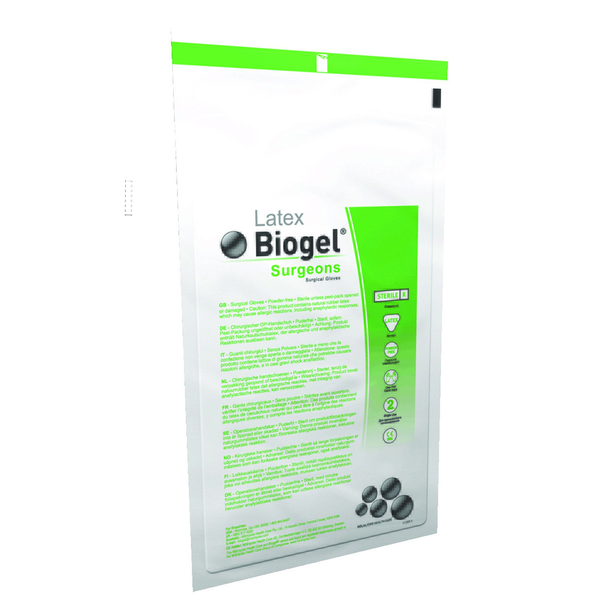 Biogel® Surgeons Latex Surgical Glove, Size 8, Straw Color - Image 4