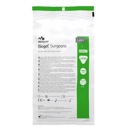 Biogel® Surgeons Latex Surgical Glove, Size 8.5, Straw Color