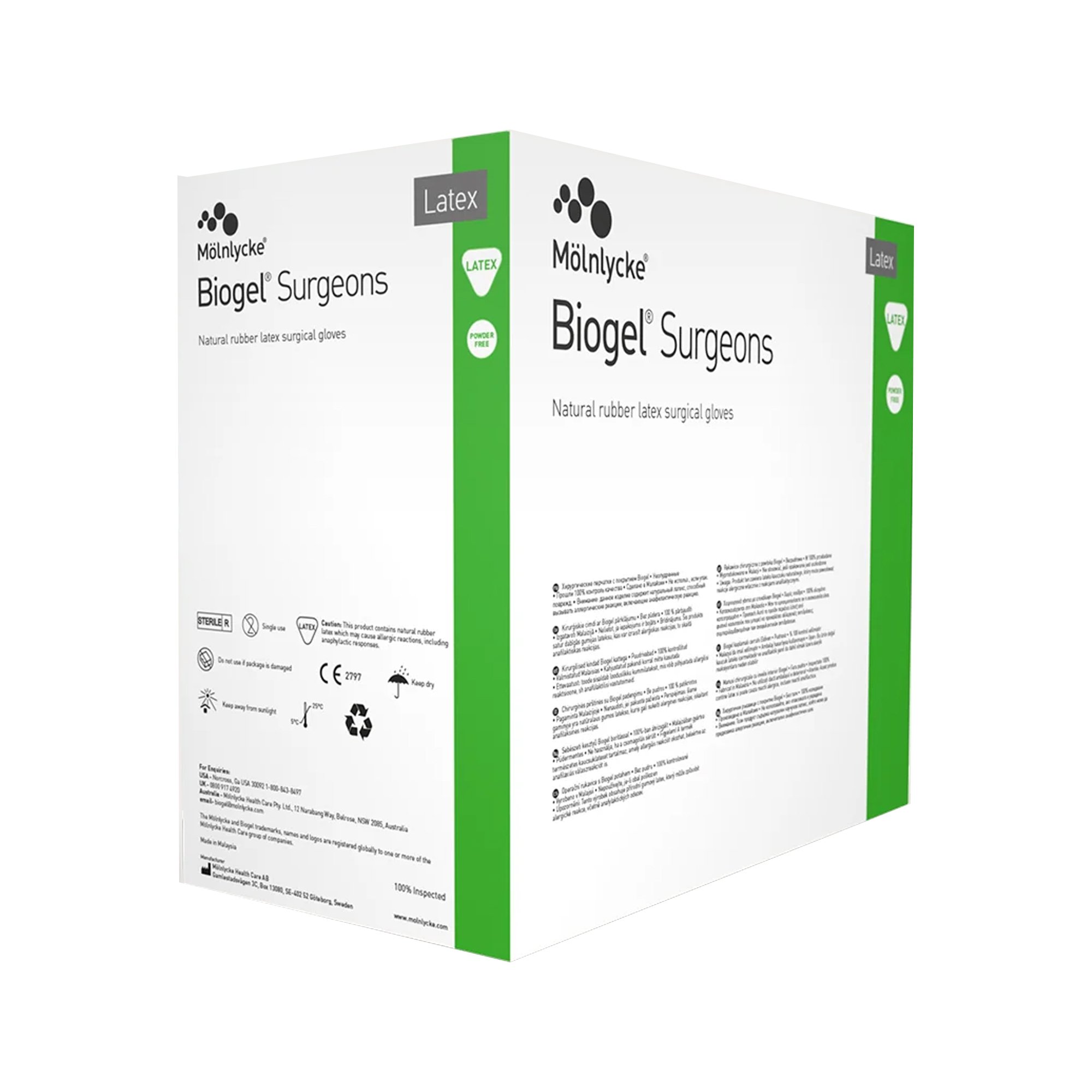 Biogel® Surgeons Latex Surgical Glove, Size 8.5, Straw Color - Image 3
