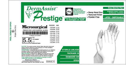 DermAssist® Prestige® Microsurgical Surgical Glove