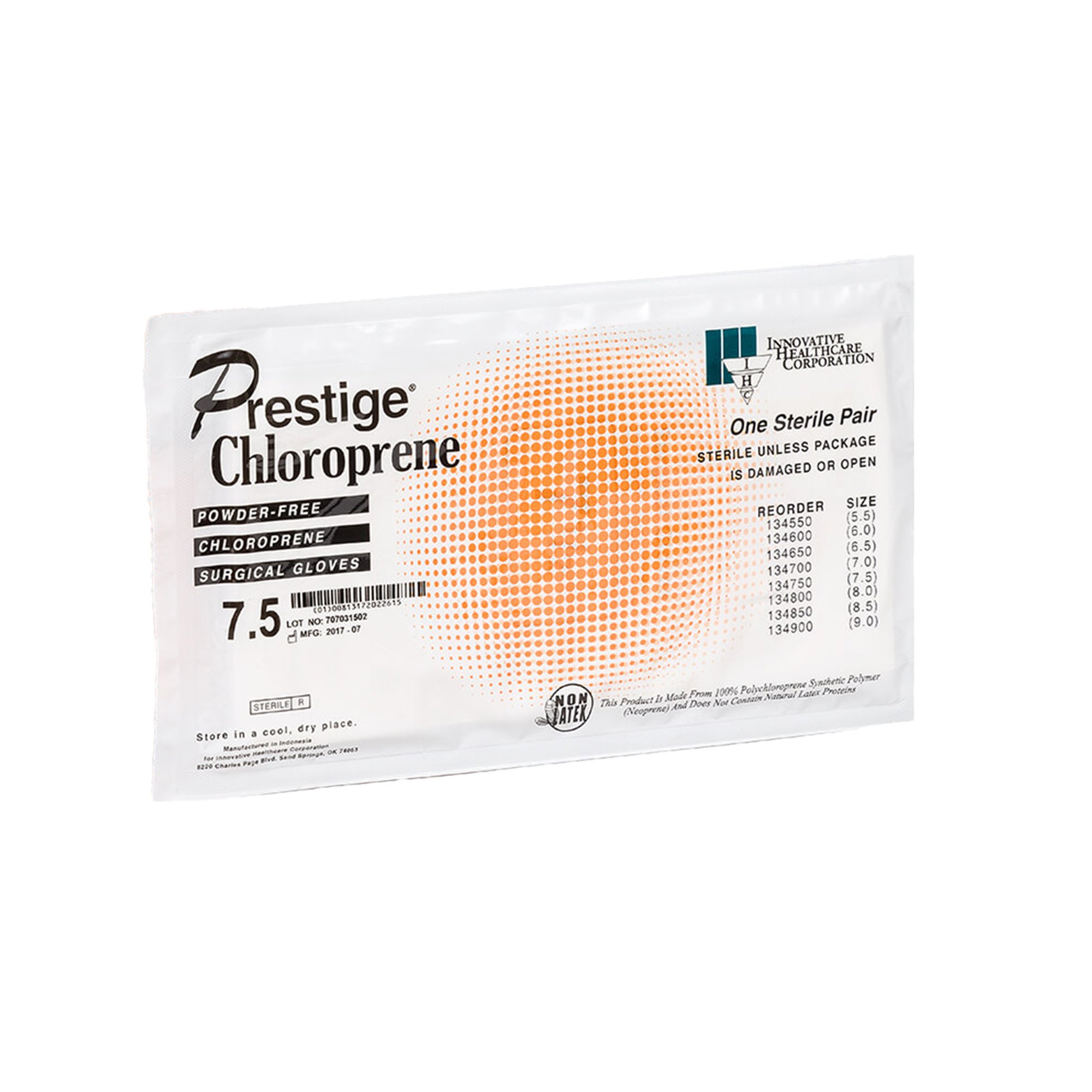 DermAssist® Prestige® Polyisoprene Surgical Glove, Size 7.5, Ivory - Image 2