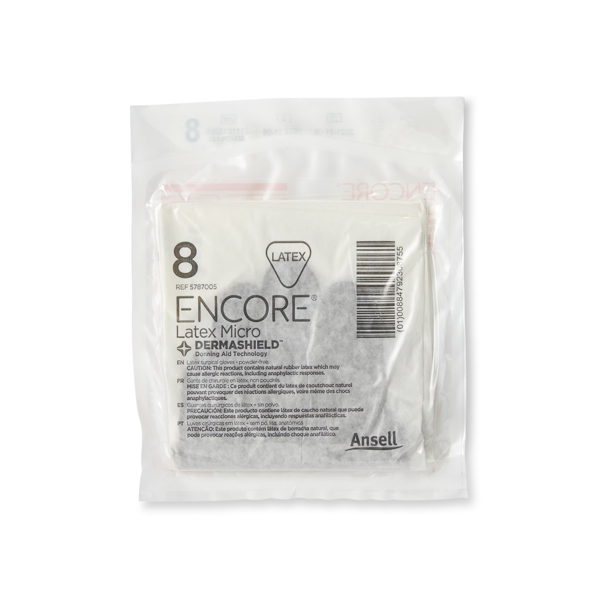 Encore® Latex Micro Surgical Glove, Size 8, Brown - Image 3