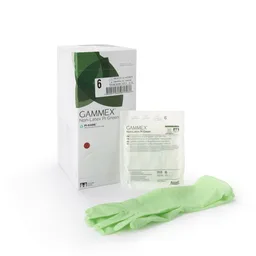 Gammex® Non-Latex PI Green Polyisoprene Surgical Glove, Size 6, Light Green
