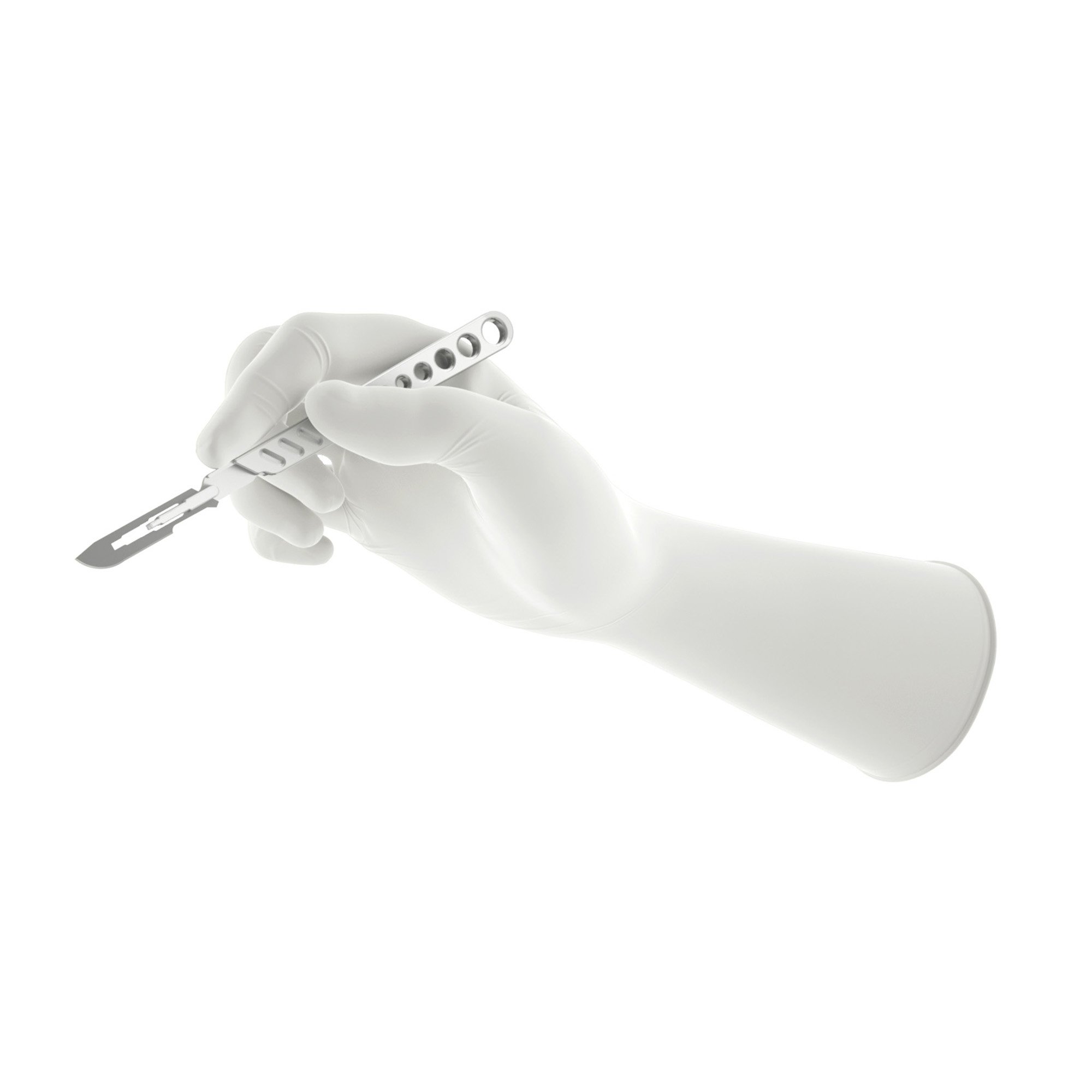 Gammex® Non-Latex PI Textured Polyisoprene Surgical Glove, Size 7, White - Image 3