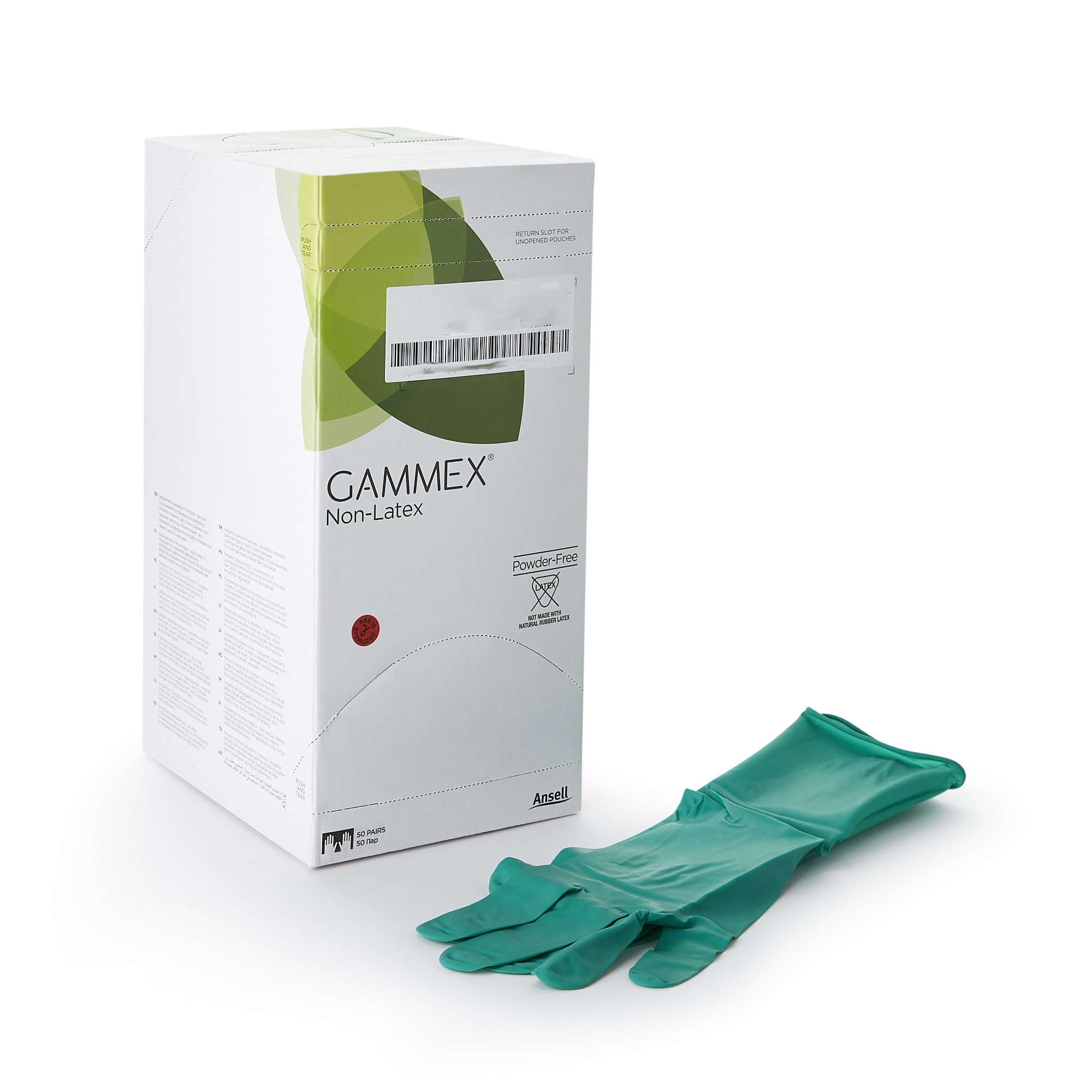 Gammex® Non-Latex Polyisoprene Surgical Glove, Size 9, Green