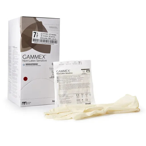 Gammex® Non-Latex Sensitive Polychloroprene Surgical Glove, Size 7-1/2, Cream