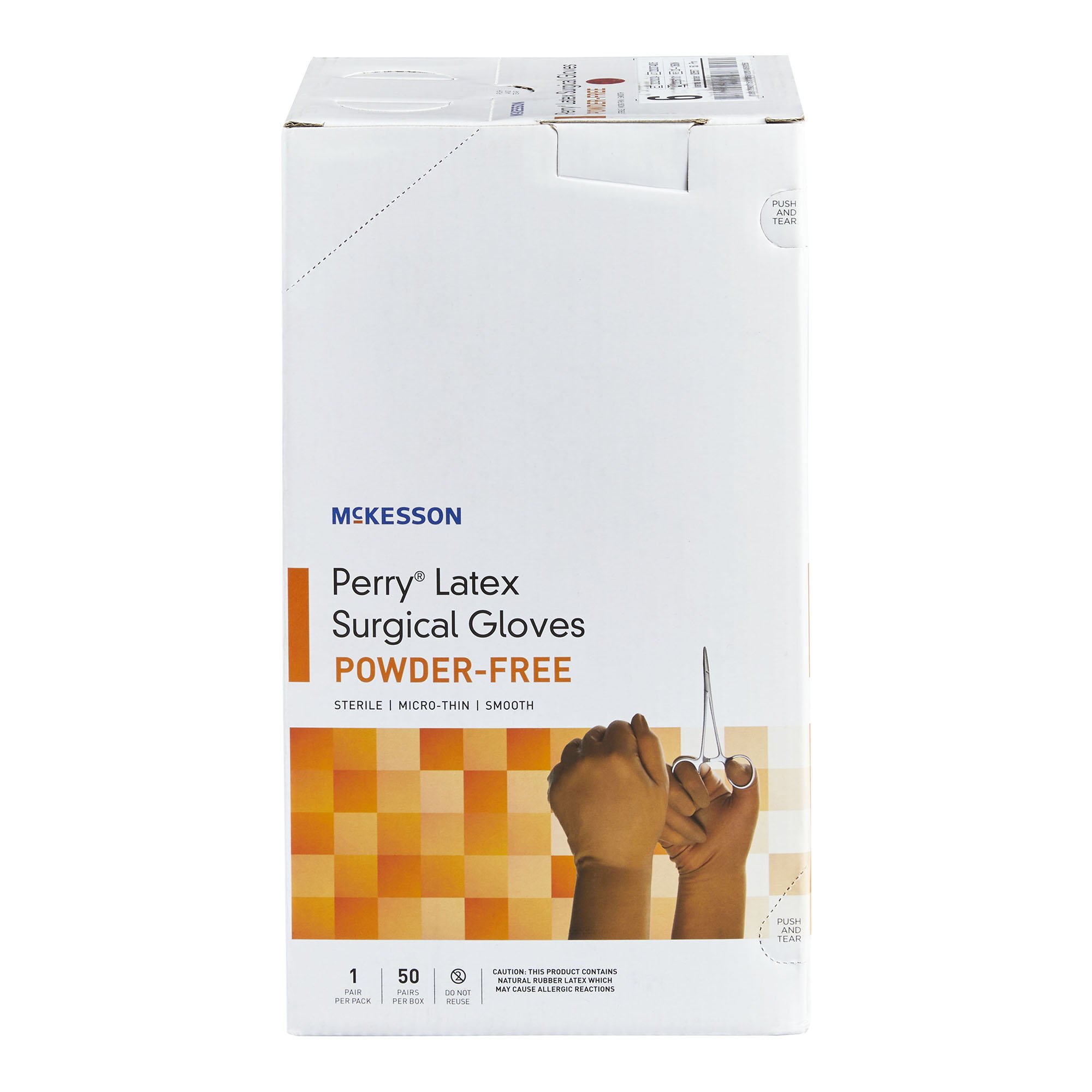McKesson Perry® Latex Surgical Glove, Size 6, Brown - Image 6