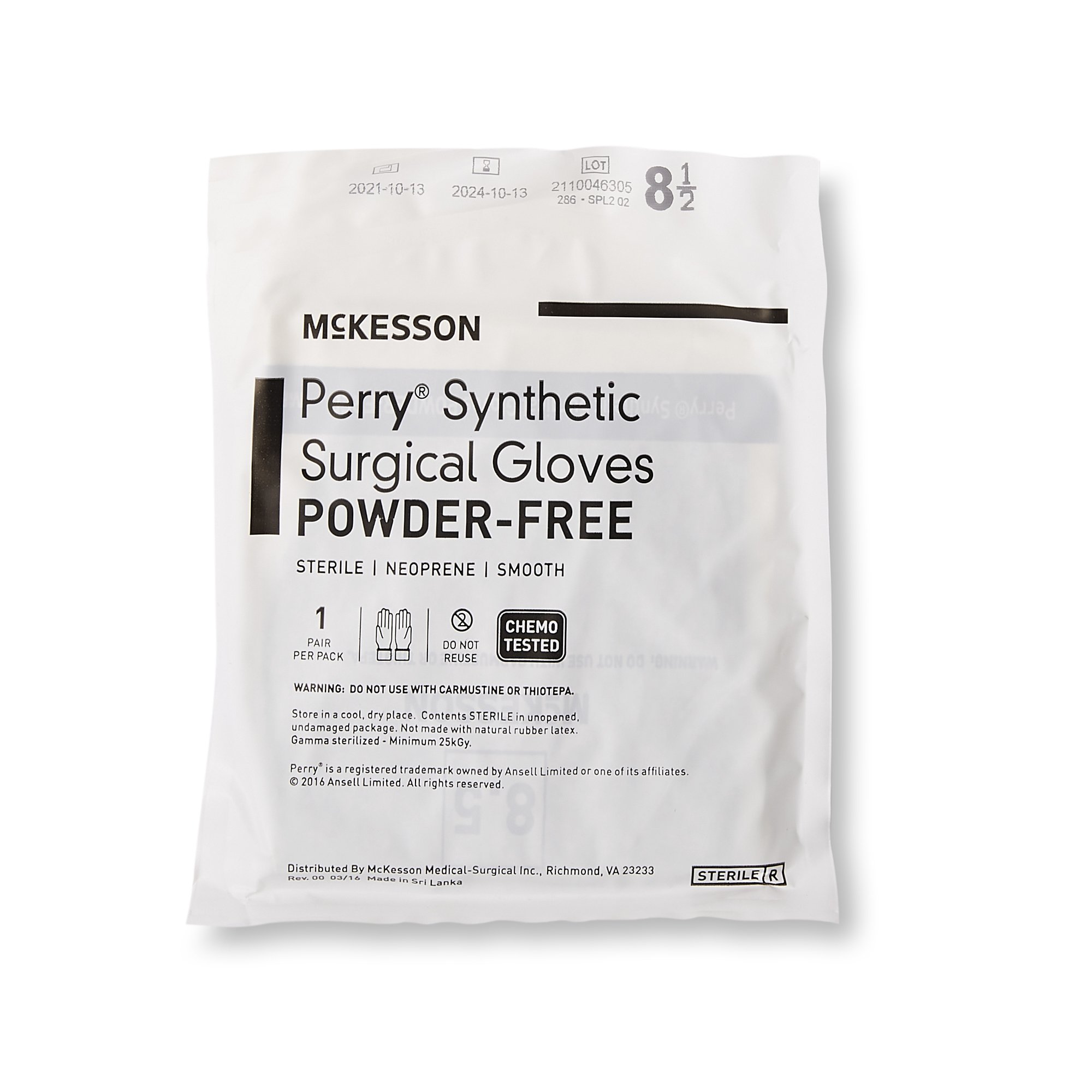 McKesson Perry® Performance Plus Polychloroprene Surgical Glove, Size 8.5, Green - Image 5