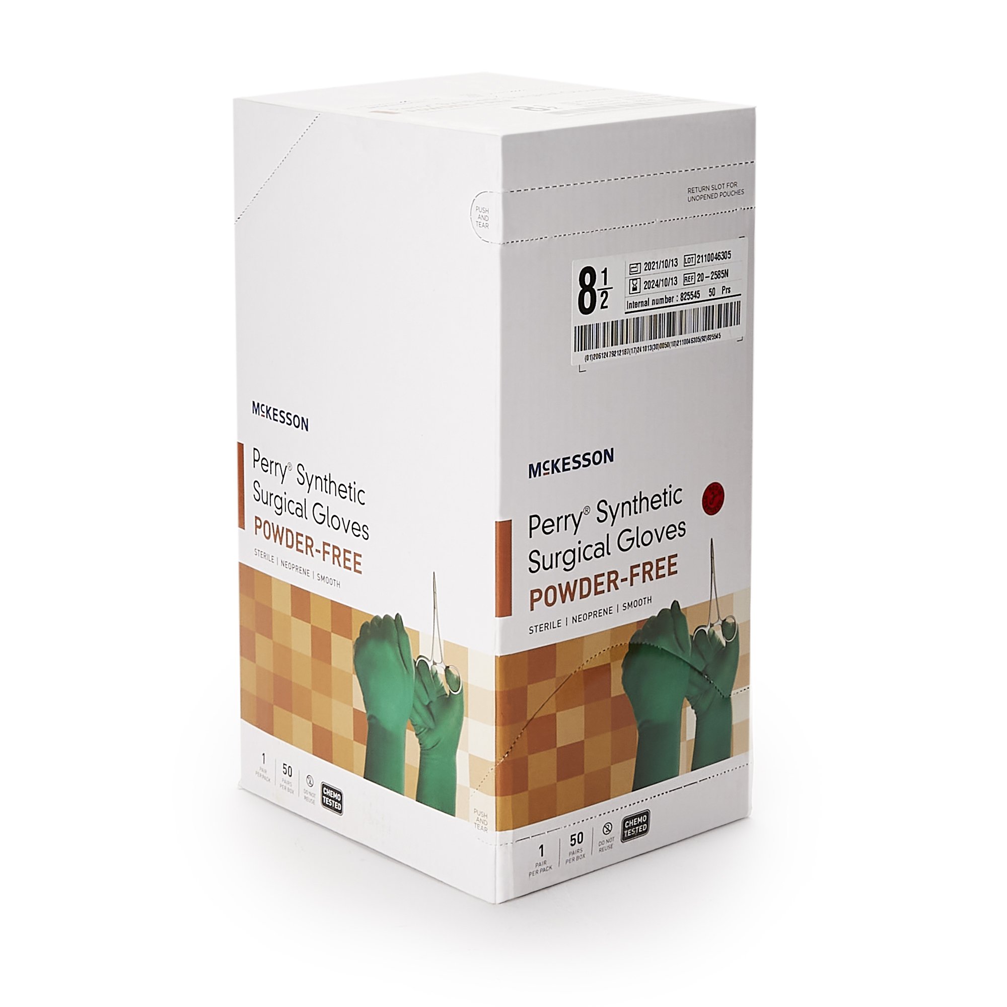 McKesson Perry® Performance Plus Polychloroprene Surgical Glove, Size 8.5, Green - Image 6