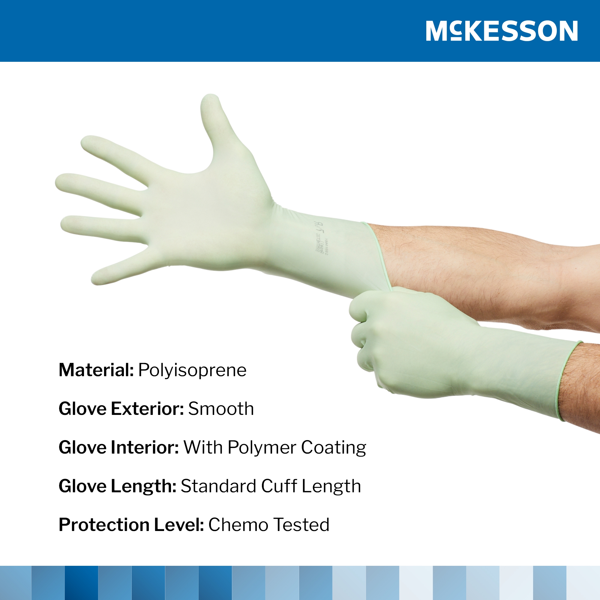 McKesson Perry® Performance Plus Polyisoprene Surgical Glove, Size 5.5, Green - Image 3