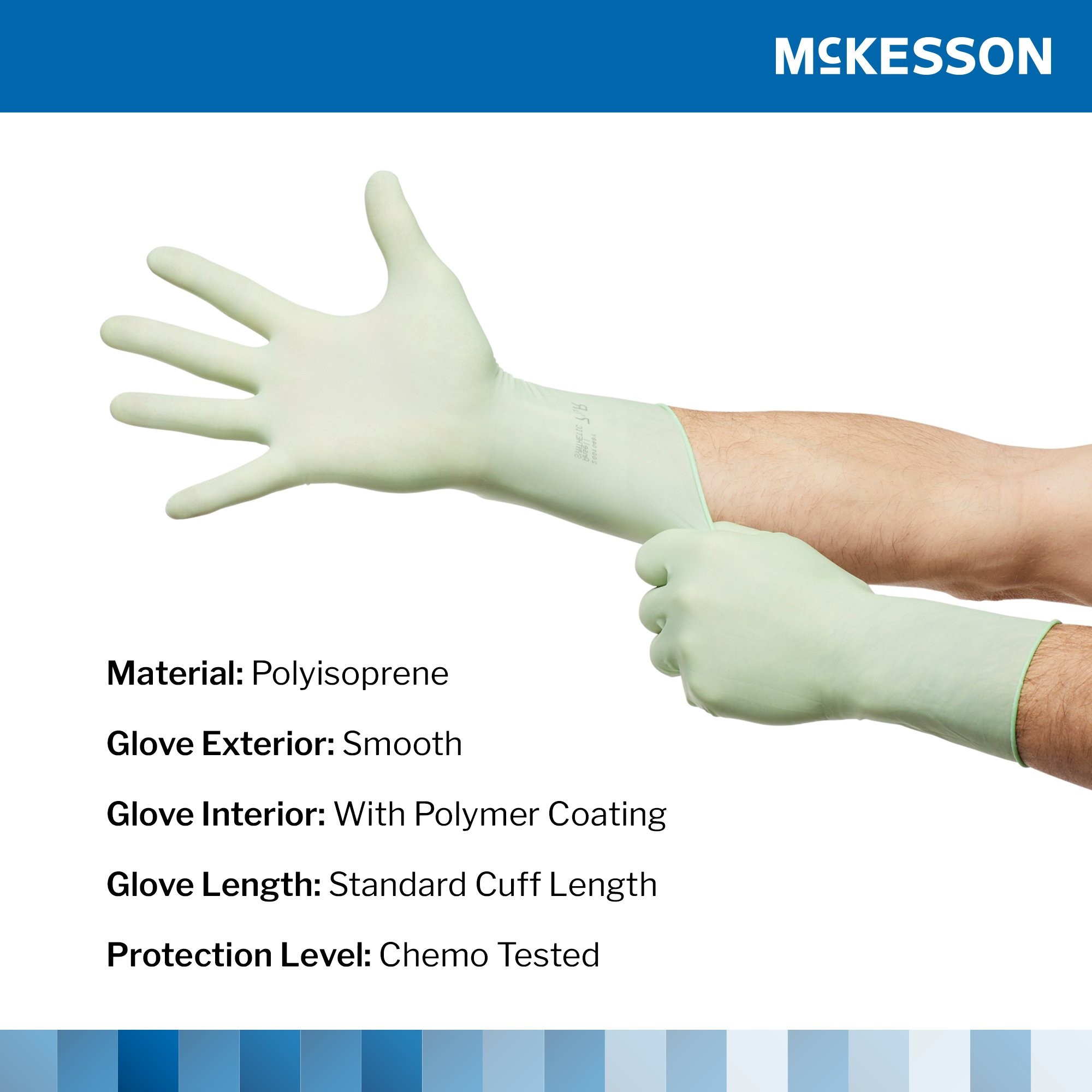 McKesson Perry® Performance Plus Polyisoprene Surgical Glove, Size 6, Green - Image 3