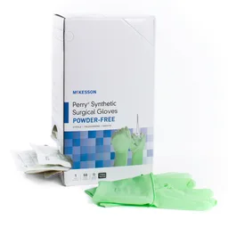 McKesson Perry® Performance Plus Polyisoprene Surgical Glove, Size 7, Green