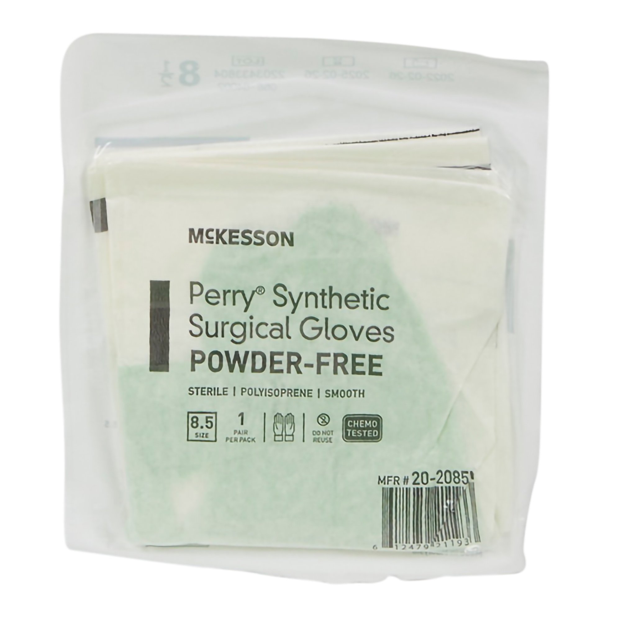 McKesson Perry® Performance Plus Polyisoprene Surgical Glove, Size 8.5, Green - Image 7
