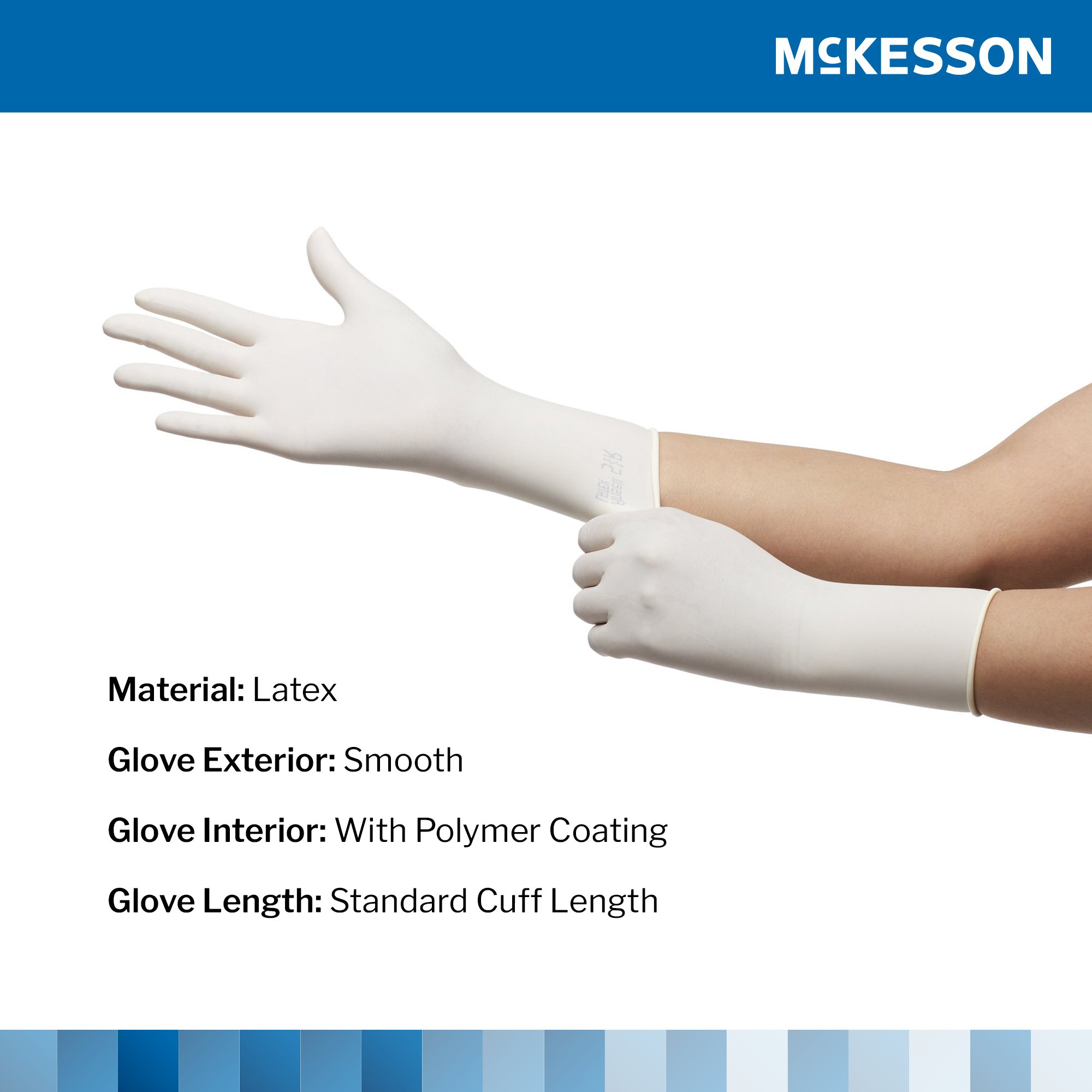 McKesson Perry® Performance Plus Surgical Glove, Size 5.5, Cream - Image 3