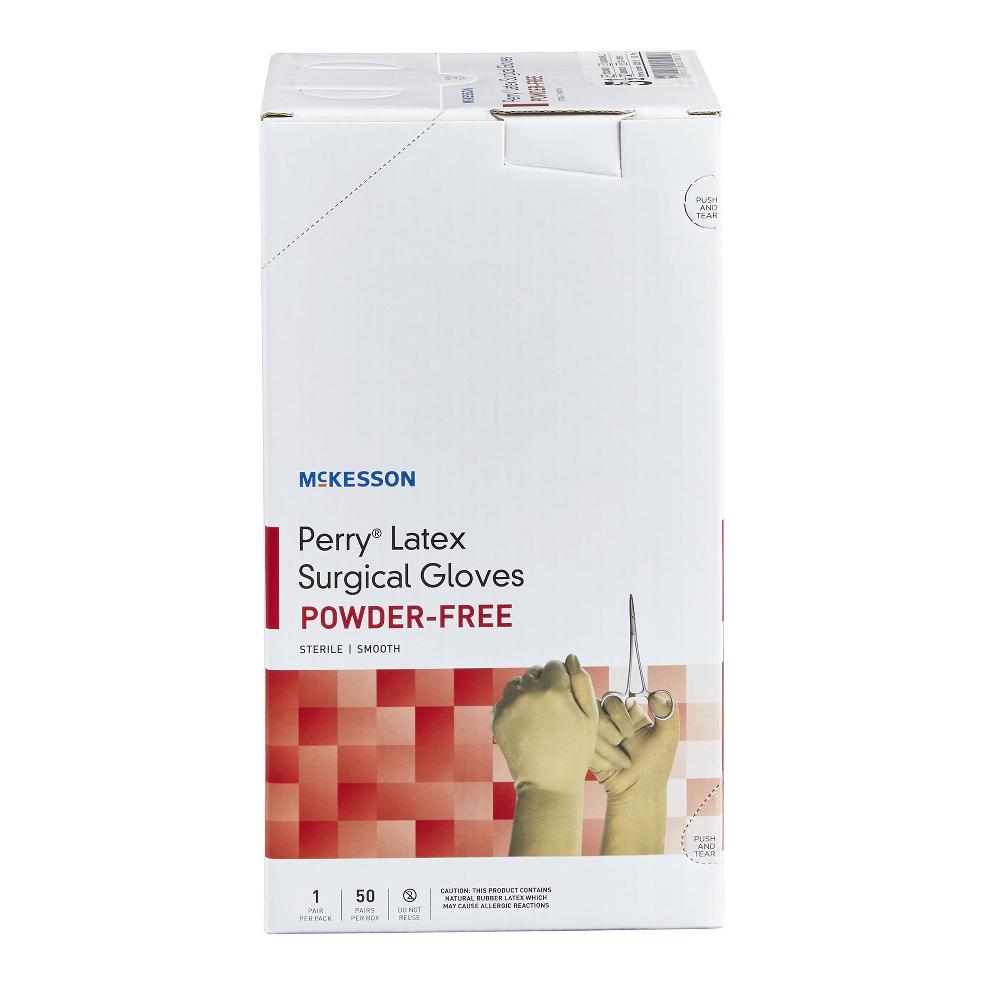 McKesson Perry® Performance Plus Surgical Glove, Size 5.5, Cream - Image 5