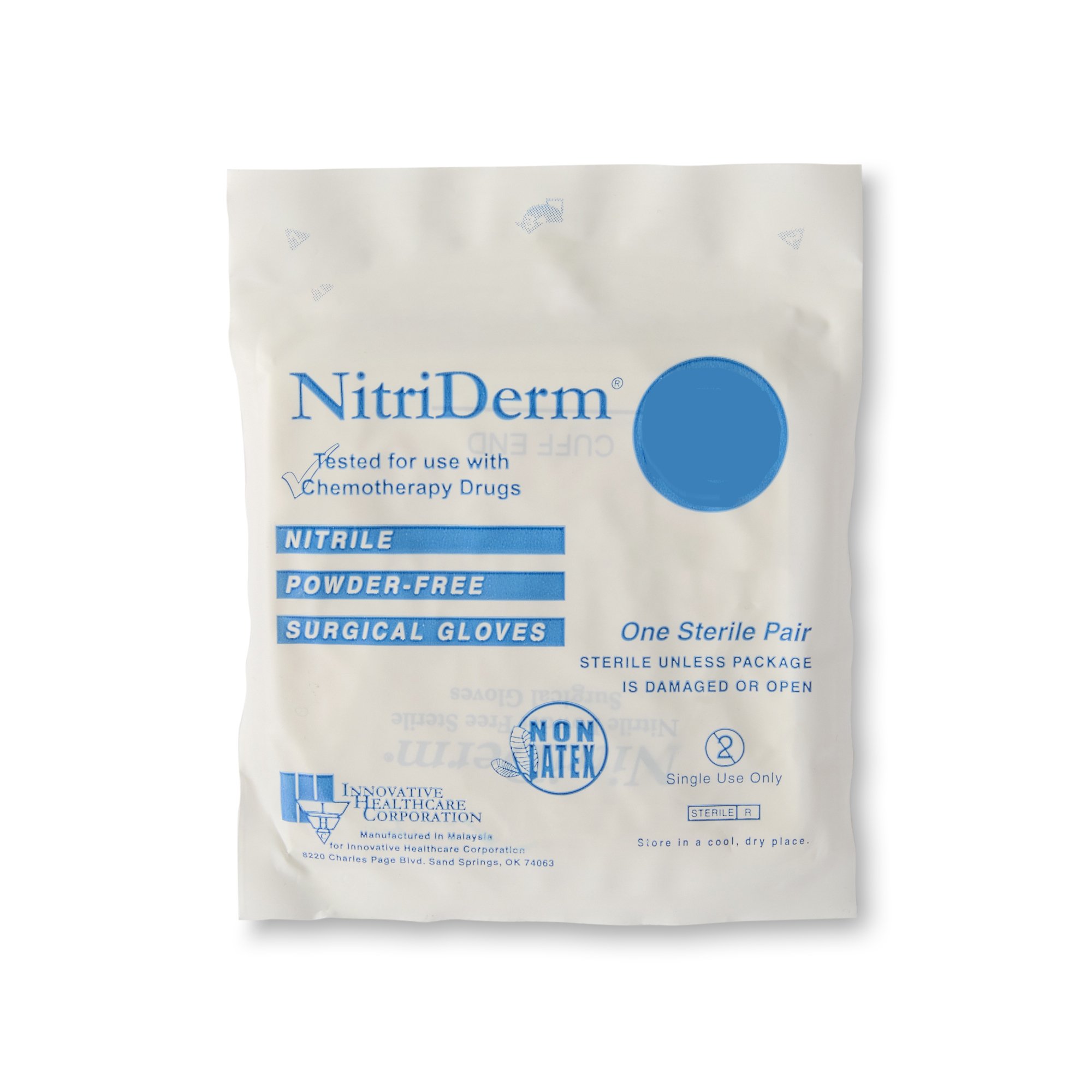 NitriDerm® Nitrile Surgical Glove, Size 7, White - Image 3
