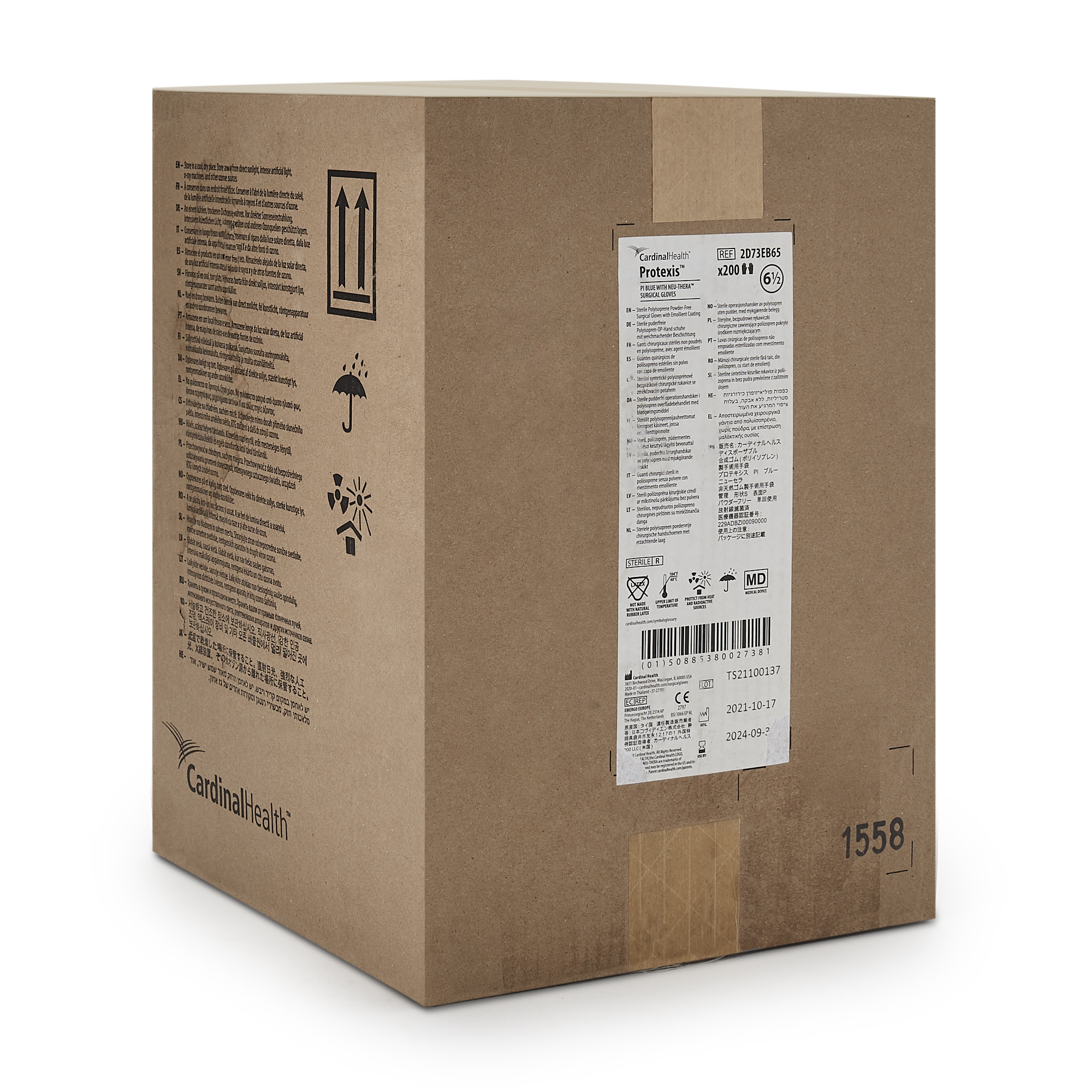 Protexis™ Blue with Neu-Thera® Polyisoprene Surgical Glove, Size 6.5, Blue - Image 5