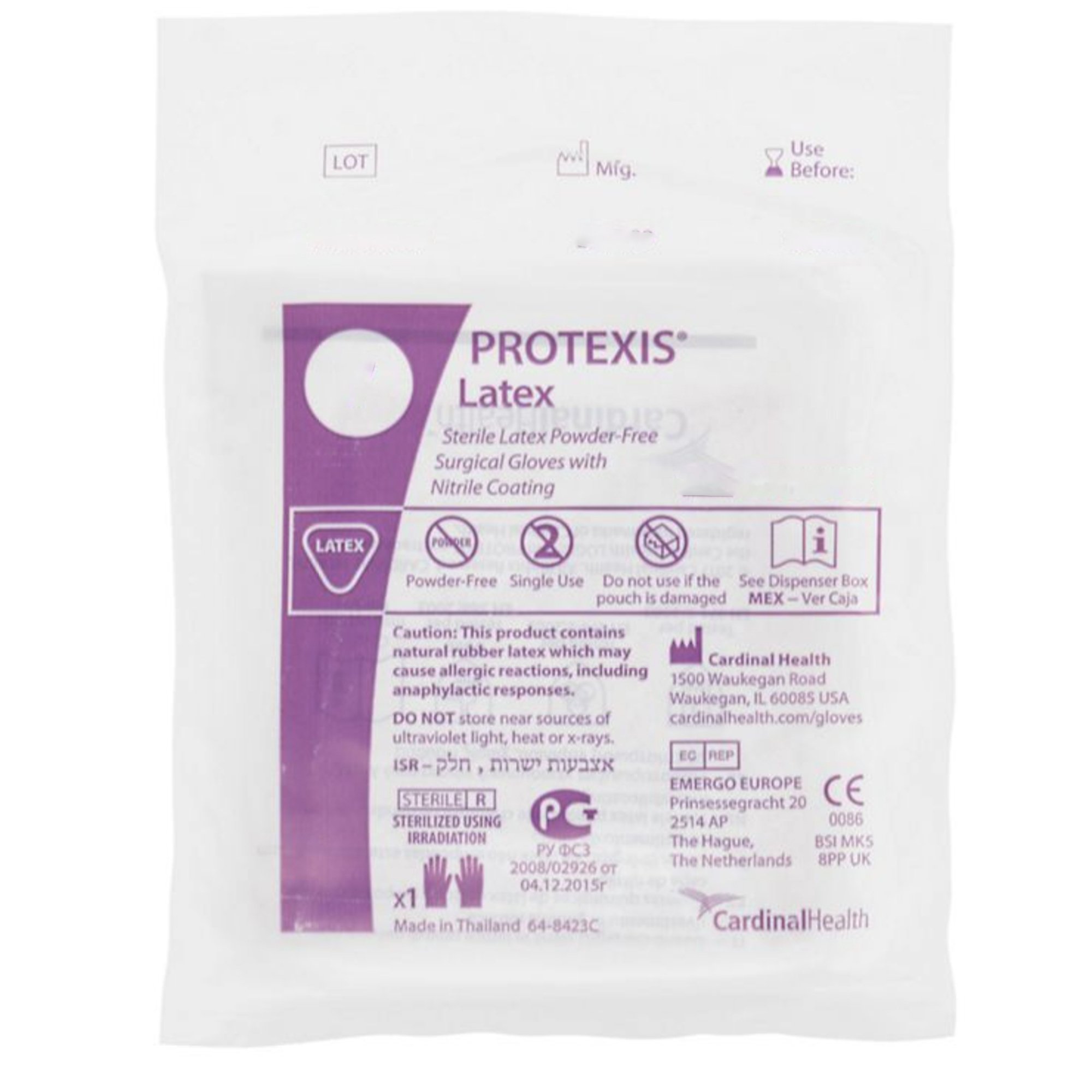 Protexis™ Latex Surgical Gloves with Nitrile Coating, Size 8, Light Brown - Image 3