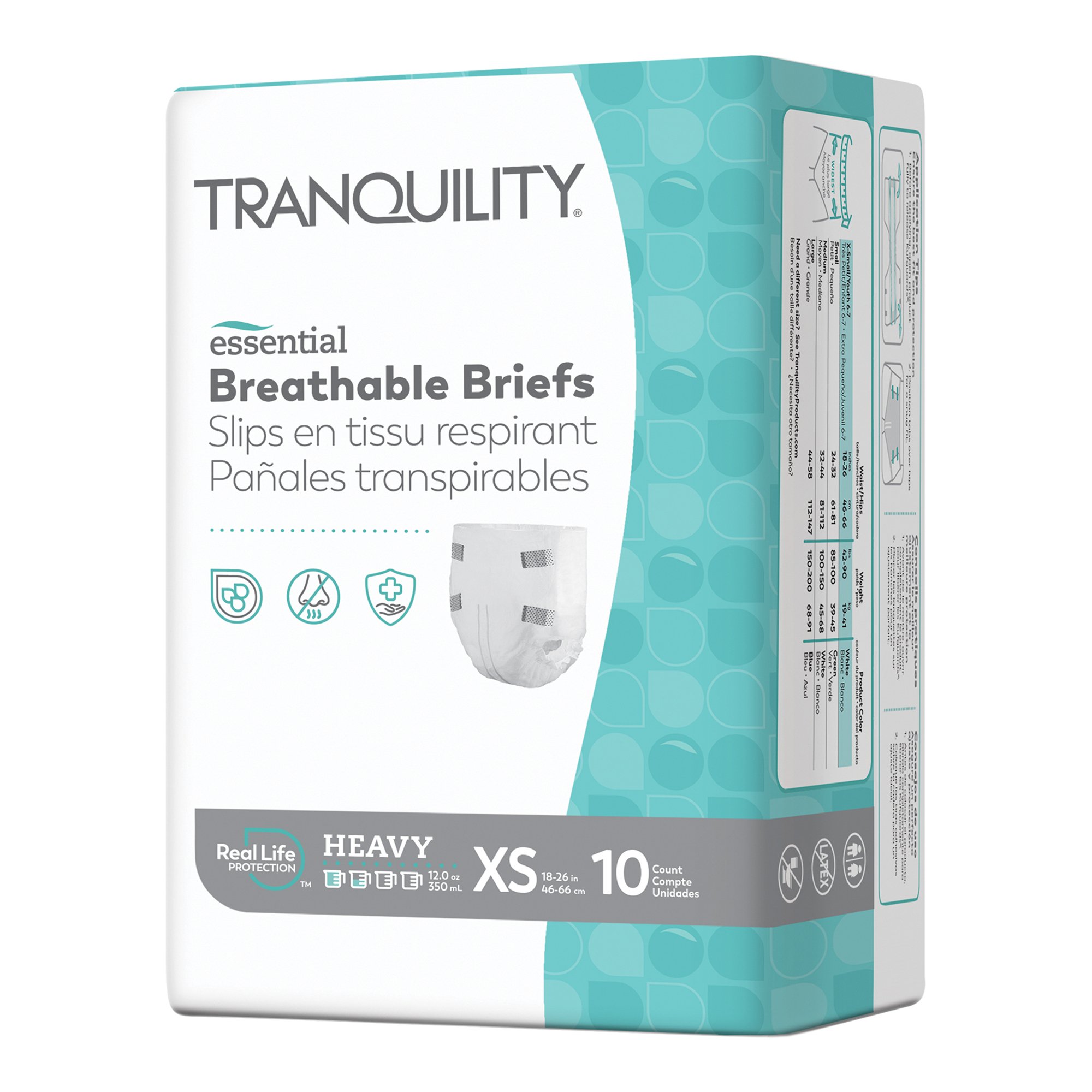 Tranquility® Essential Heavy Incontinence Brief, Extra Small