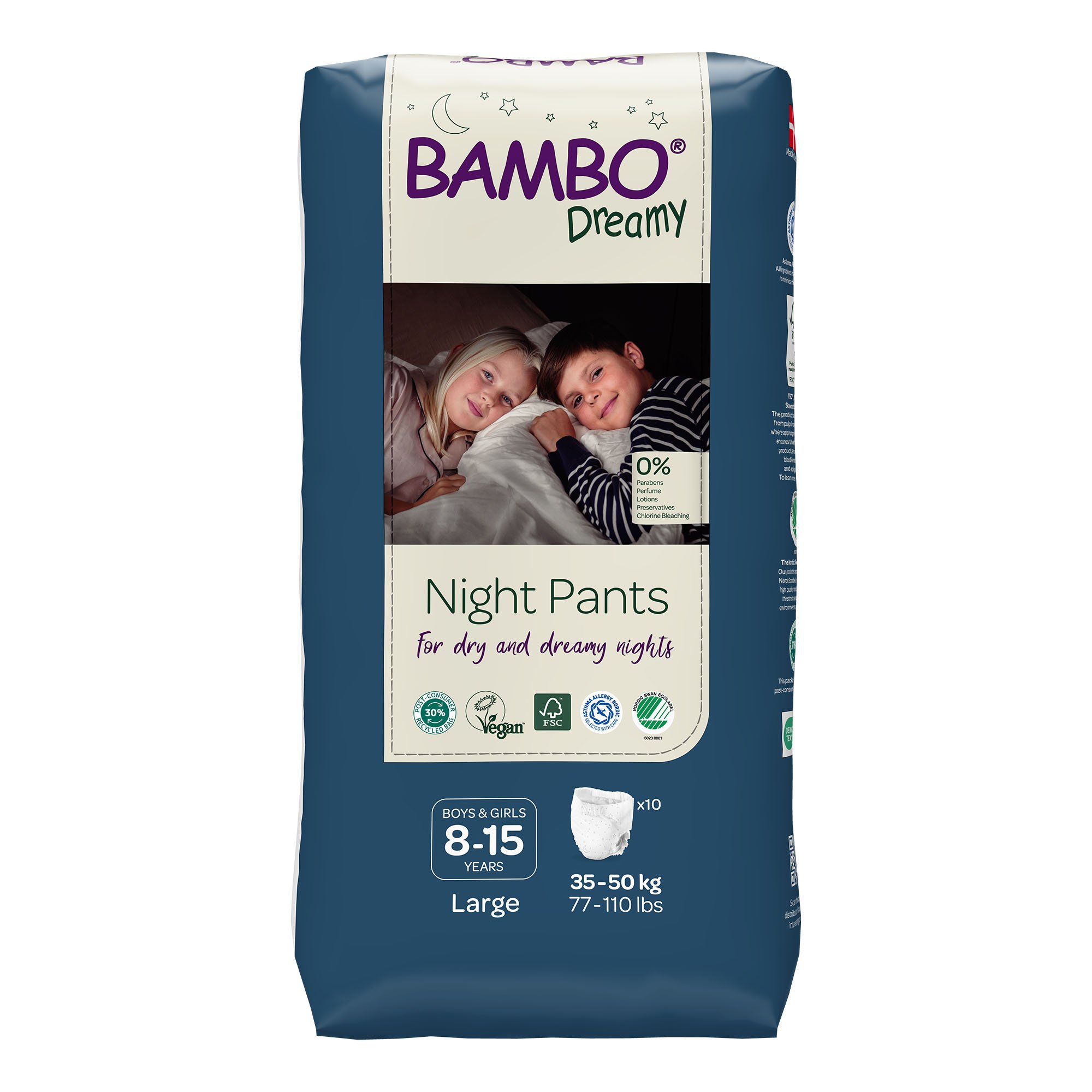 Bambo Nature Dreamy Night Pants, Large - Image 4