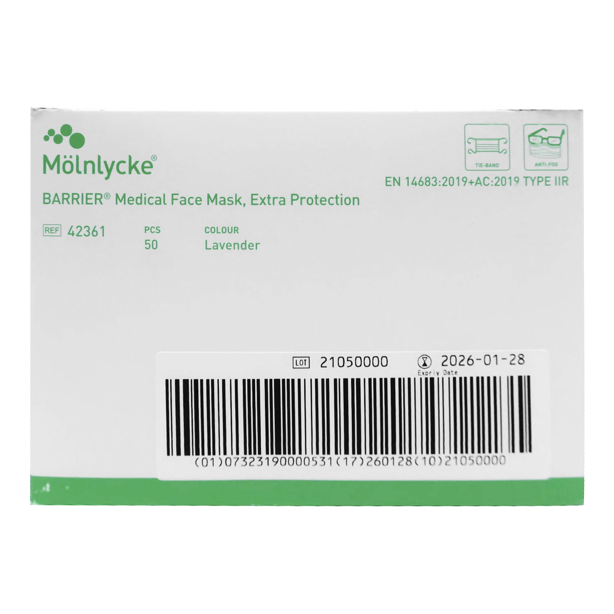 Barrier® Laser Plume Surgical Mask type 2R