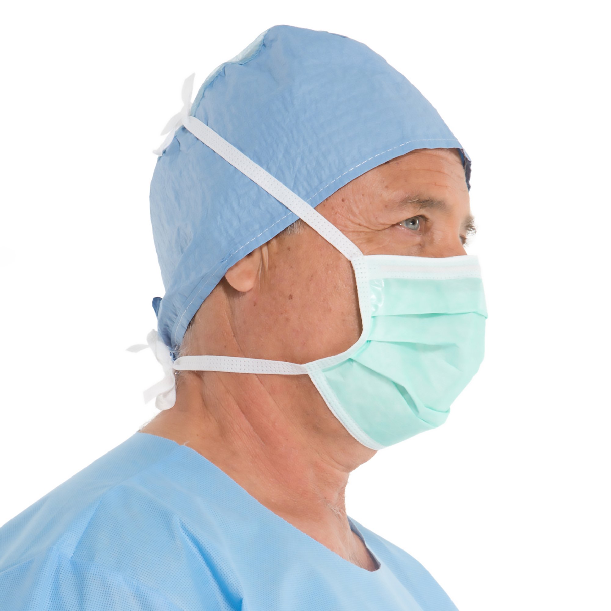 Halyard Surgical Mask, Anti-Fog Adhesive Film, Tie Closure, One Size Fits Most - Image 4