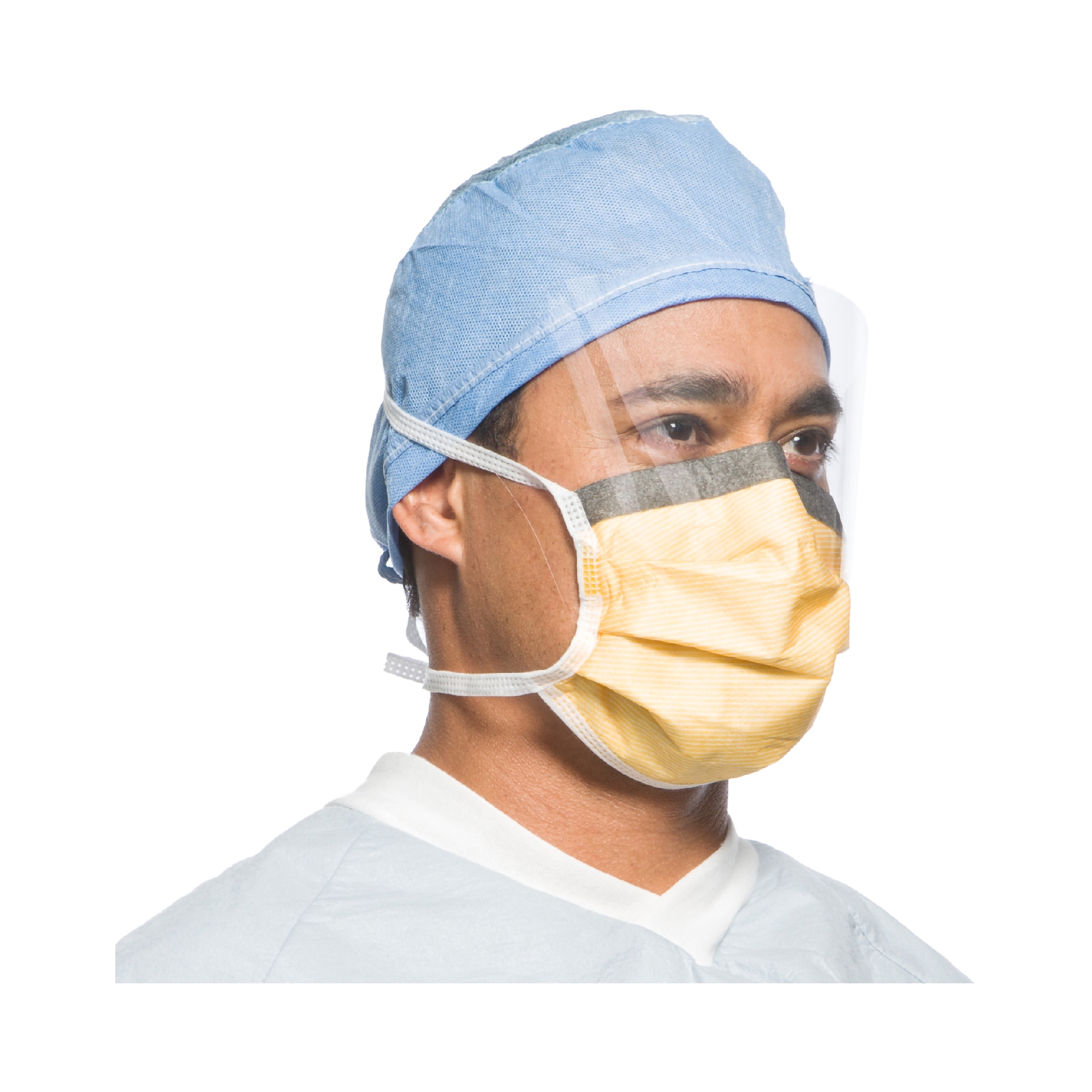 FluidShield® Surgical Mask with Eye Shield - Image 3