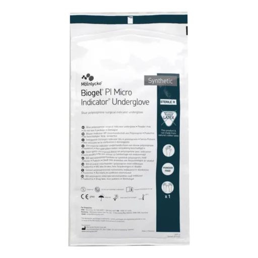 Biogel® PI Micro Indicator® Polyisoprene Surgical Underglove, Size 7, Blue