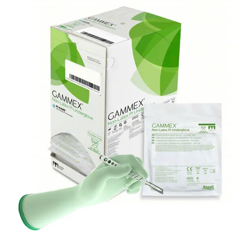 Gammex® Non-Latex PI Polyisoprene Surgical Underglove, Size 6.5, Green
