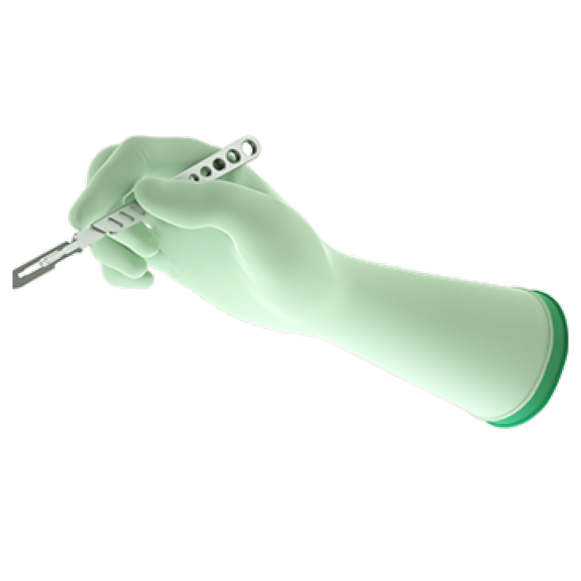 Gammex® Non-Latex PI Polyisoprene Surgical Underglove, Size 8, Green - Image 4