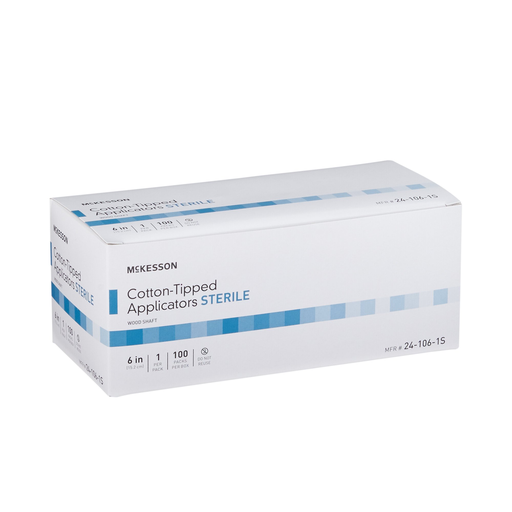 McKesson Sterile Swabsticks, Cotton Tip, 6 Inch Wood Shaft - Image 5