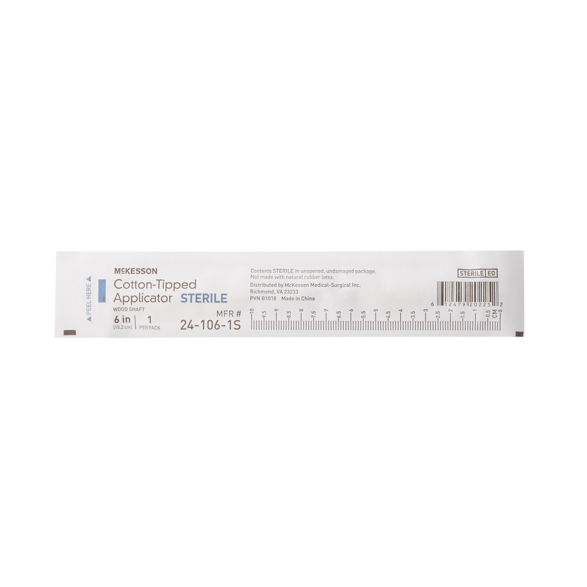 McKesson Sterile Swabsticks, Cotton Tip, 6 Inch Wood Shaft - Image 3