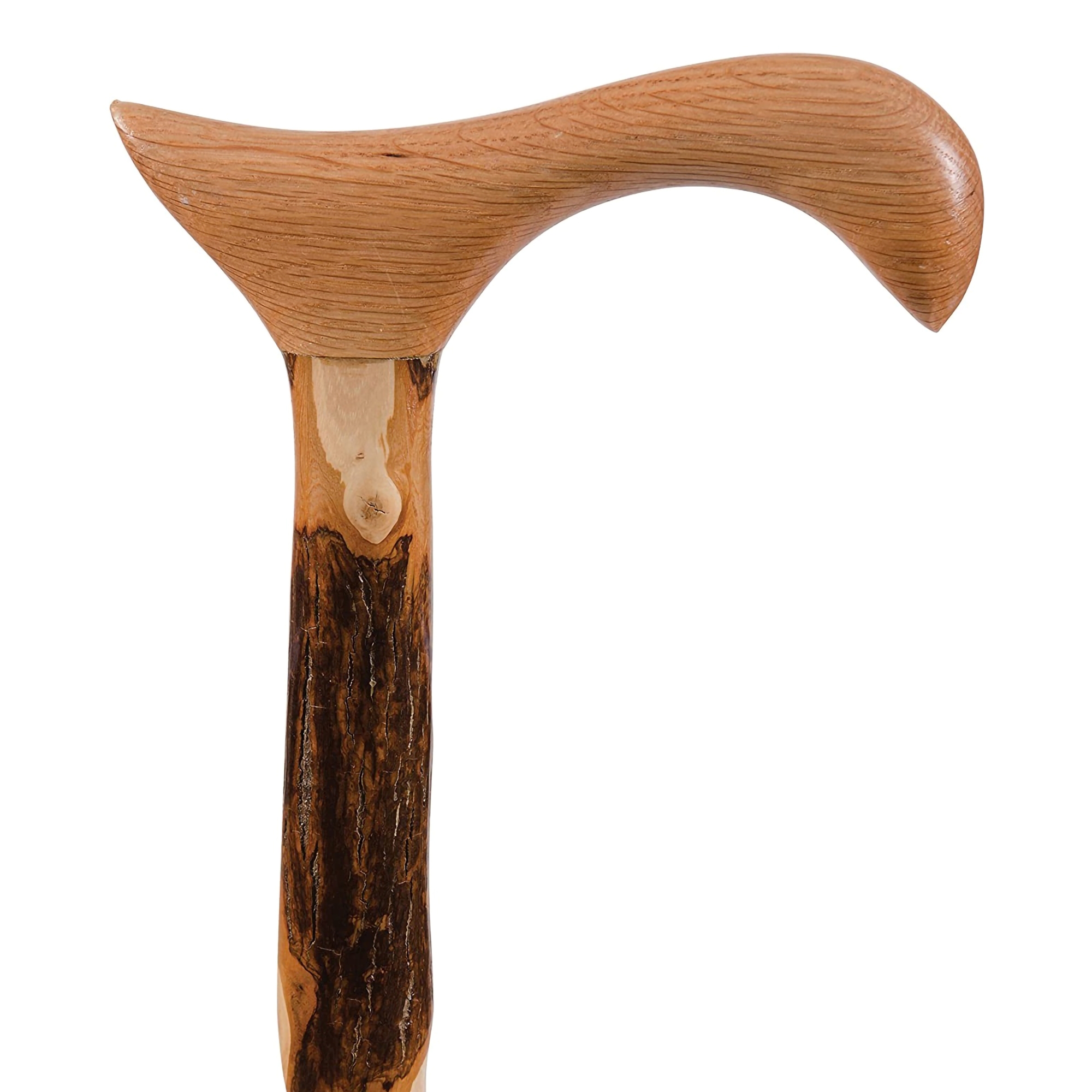 Brazos™ Twisted Hickory Derby Rustic Walking Cane, 34-Inch Height - Image 3