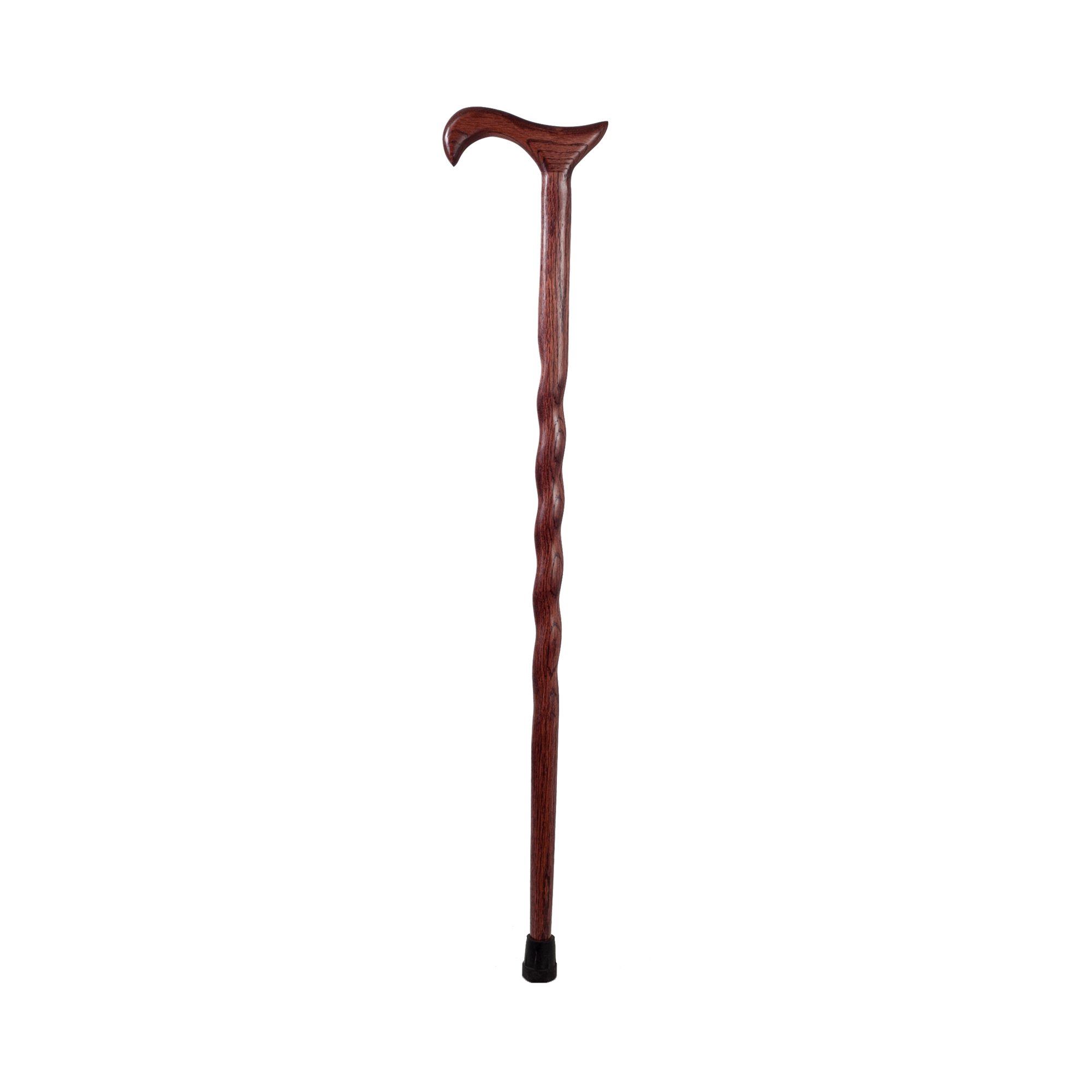 Brazos™ Twisted Oak Cane with T-Handle, 34-Inch Height, Red