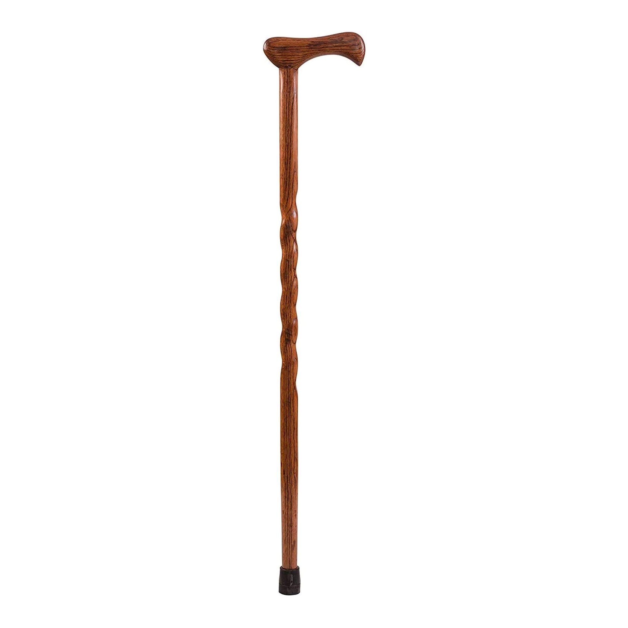 Brazos™ Twisted Oak Cane with T-Handle, Red, 37-Inch Height - Image 2