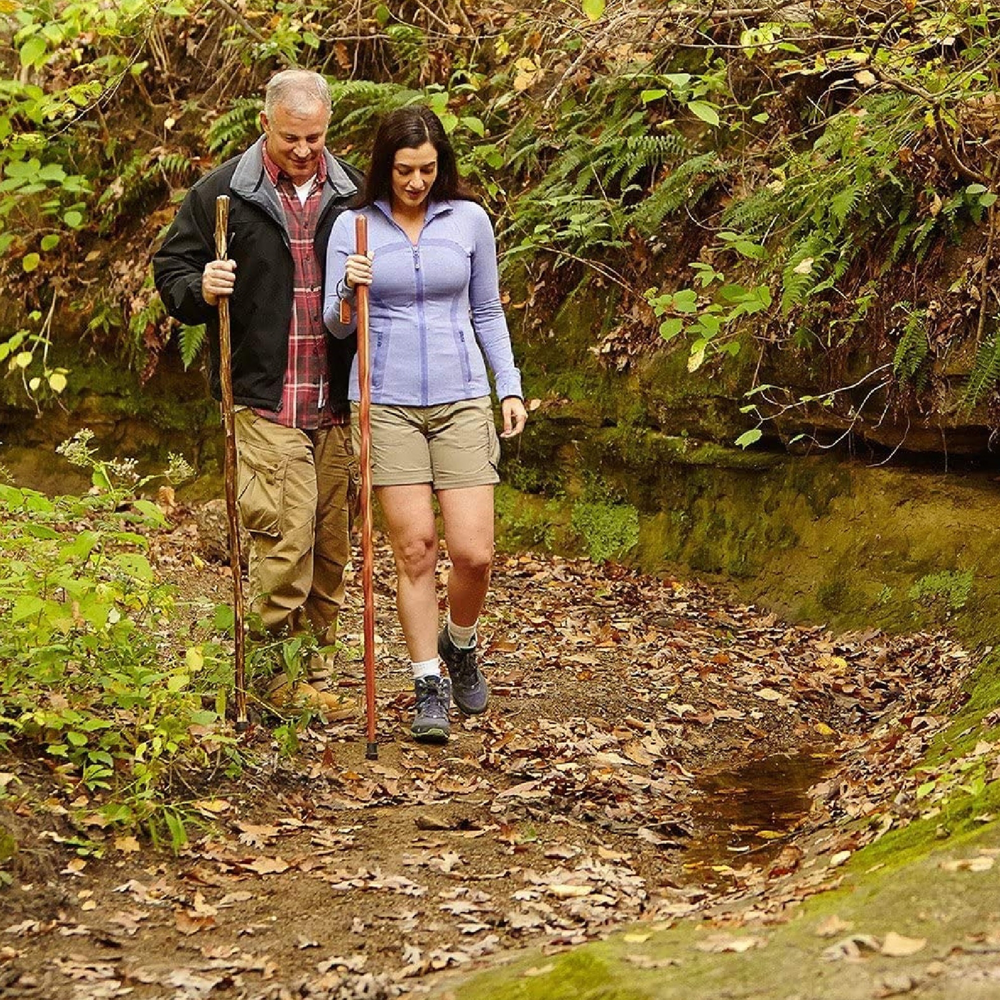 Brazos™ Twisted Walnut Cane with T-Handle, 37-Inch Height - Image 5