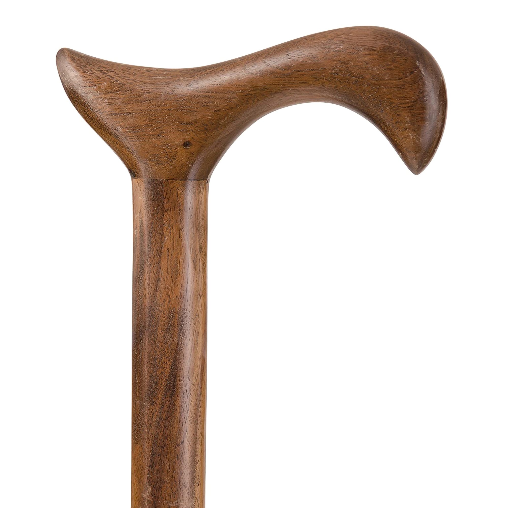 Brazos™ Twisted Walnut Derby Handcrafted Walking Cane, 34-Inch Height - Image 3