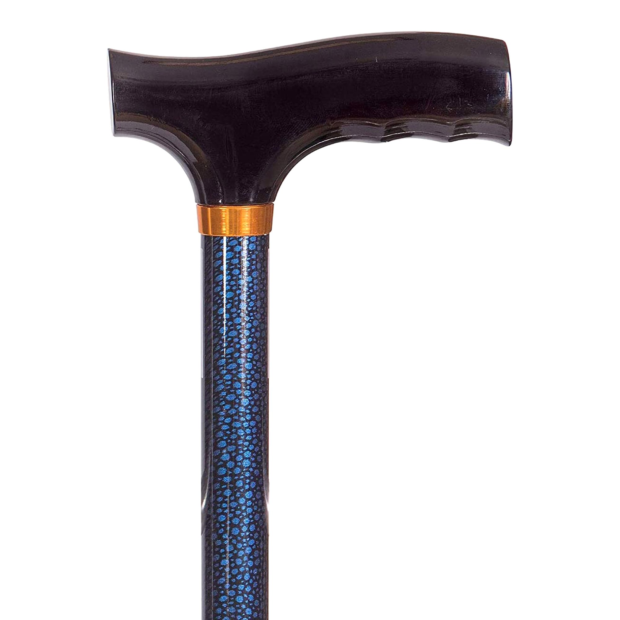 DMI® Lightweight Adjustable T-Handle Cane, Blue, 31 - 40 Inch Height - Image 2