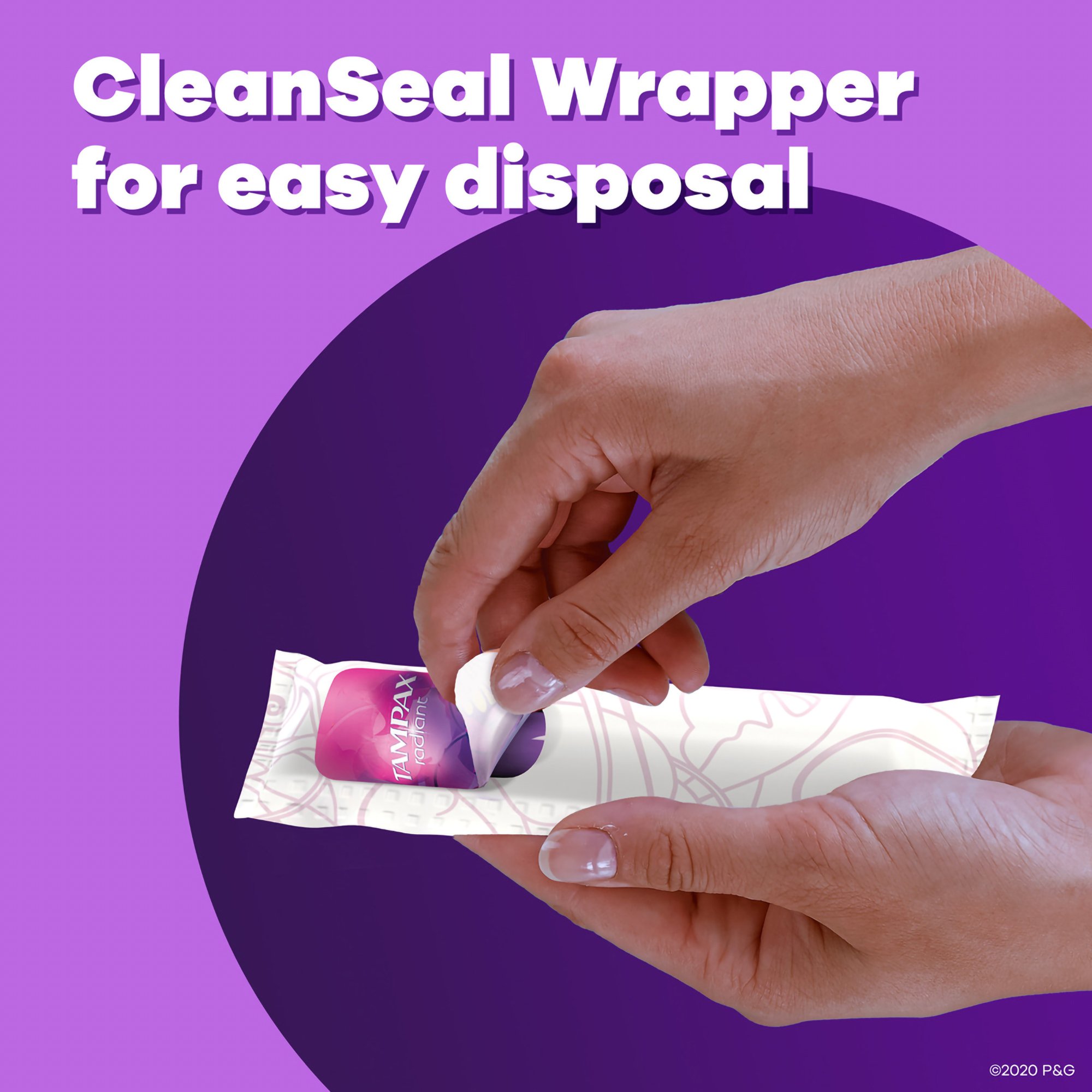 Tampax® Radiant Tampons Regular Absorbency Unscented - Image 4