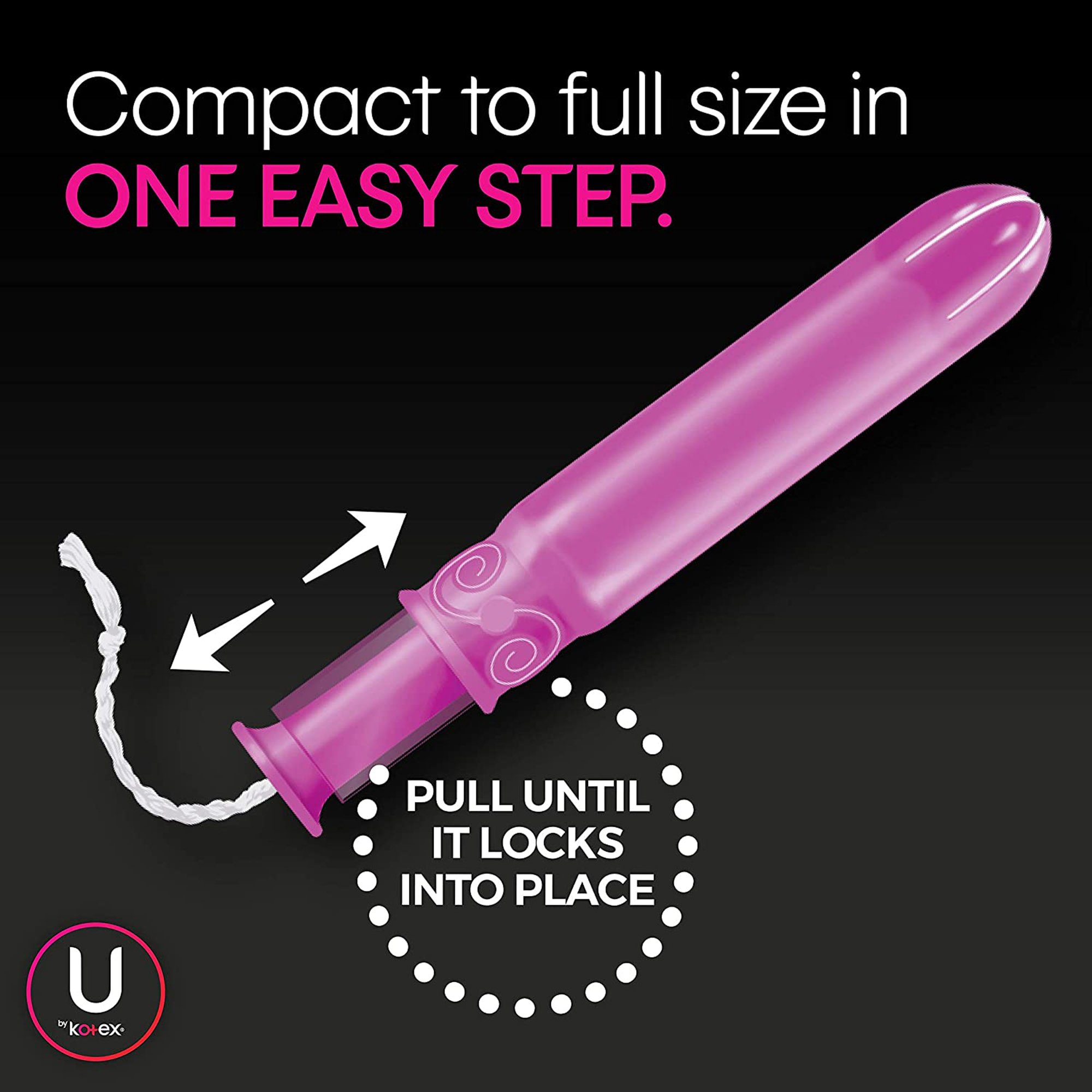 U By Kotex® Click® Compact Tampons, Regular - Image 5