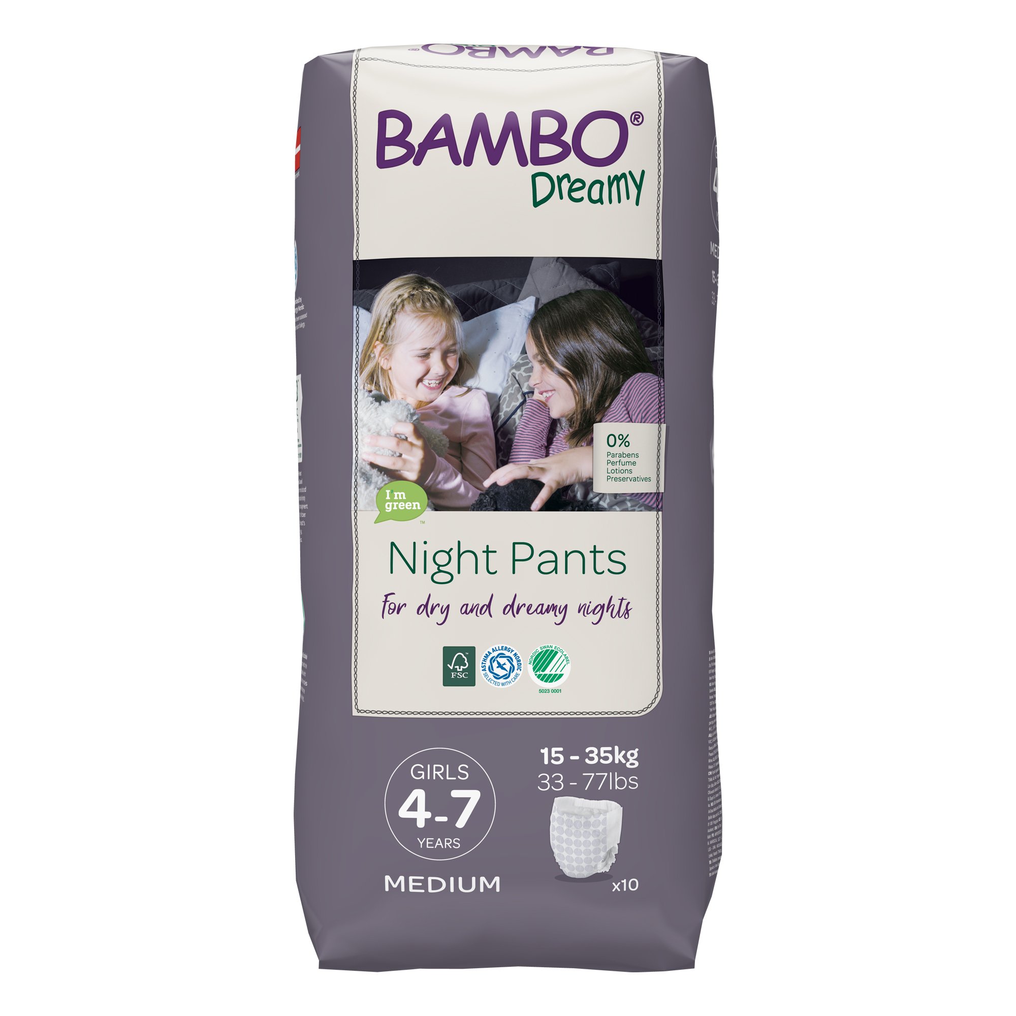 Bambo® Dreamy Training Pants, For Girls 4 - 7 Years Old - Image 2