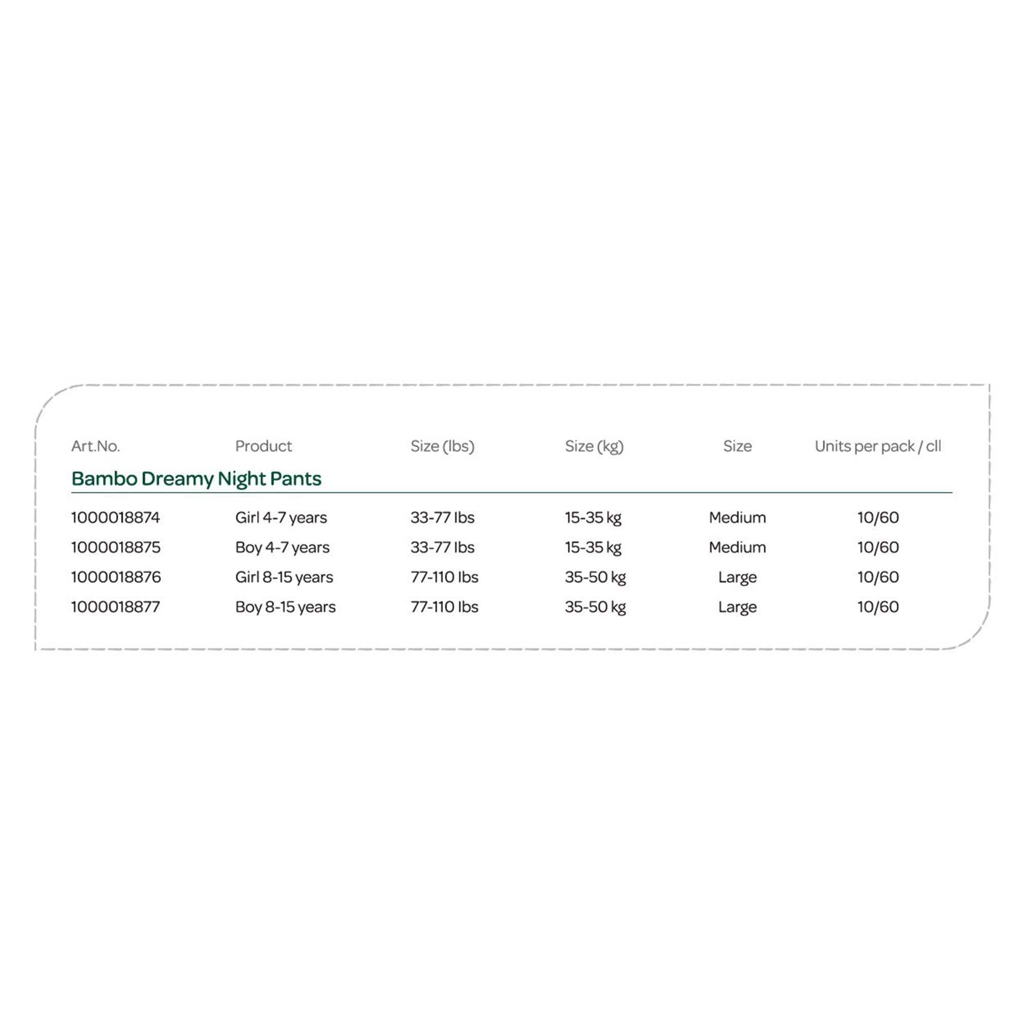 Bambo® Dreamy Training Pants, For Girls 4 - 7 Years Old - Image 7