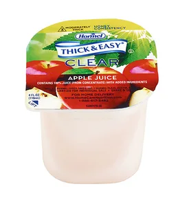 Thick & Easy® Clear Honey Consistency Apple Thickened Beverage, 4-ounce Cup