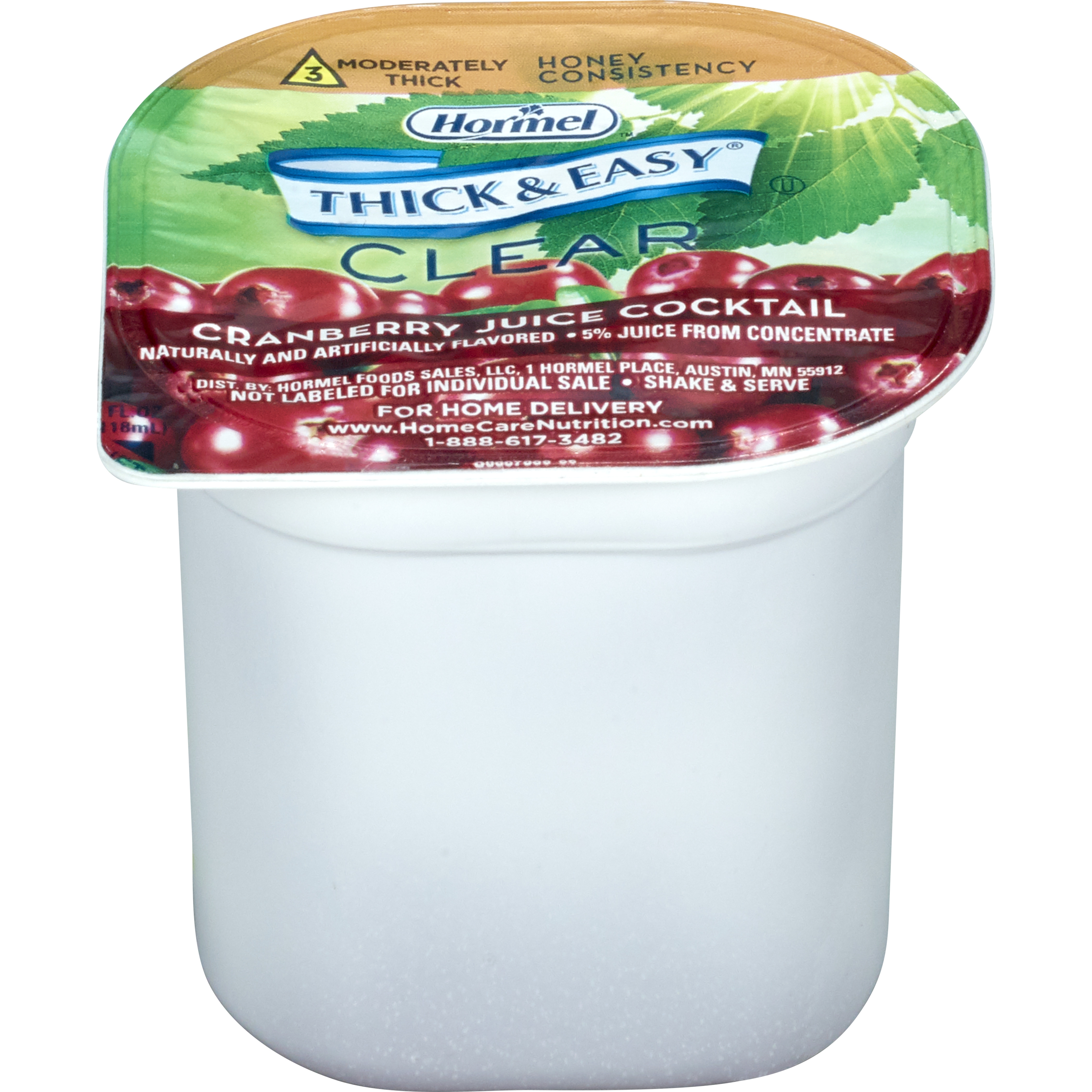 Thick & Easy® Clear Honey Consistency Cranberry Juice Thickened Beverage - Image 2