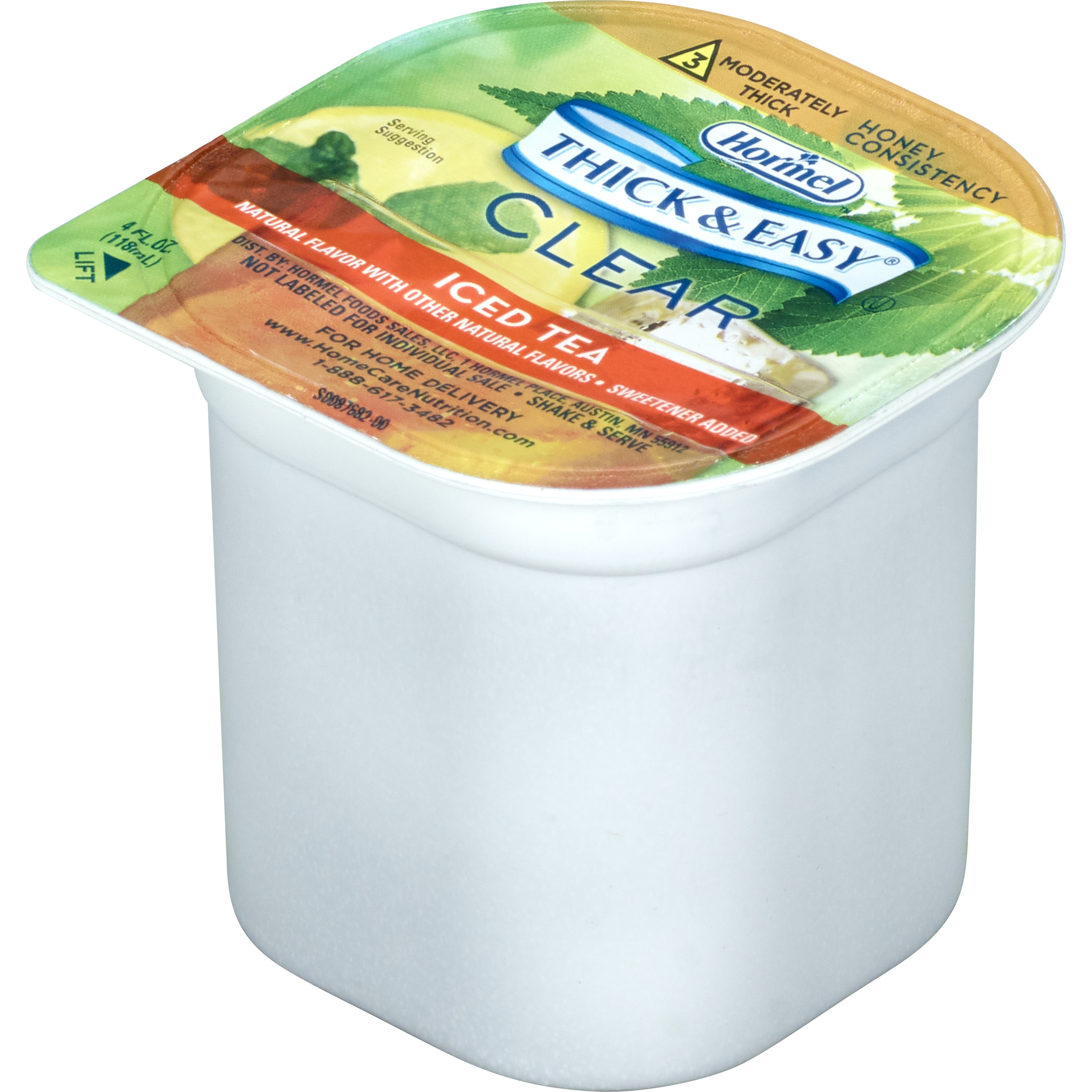 Thick & Easy® Clear Honey Consistency Iced Tea Thickened Beverage, 4-ounce Cup - Image 2