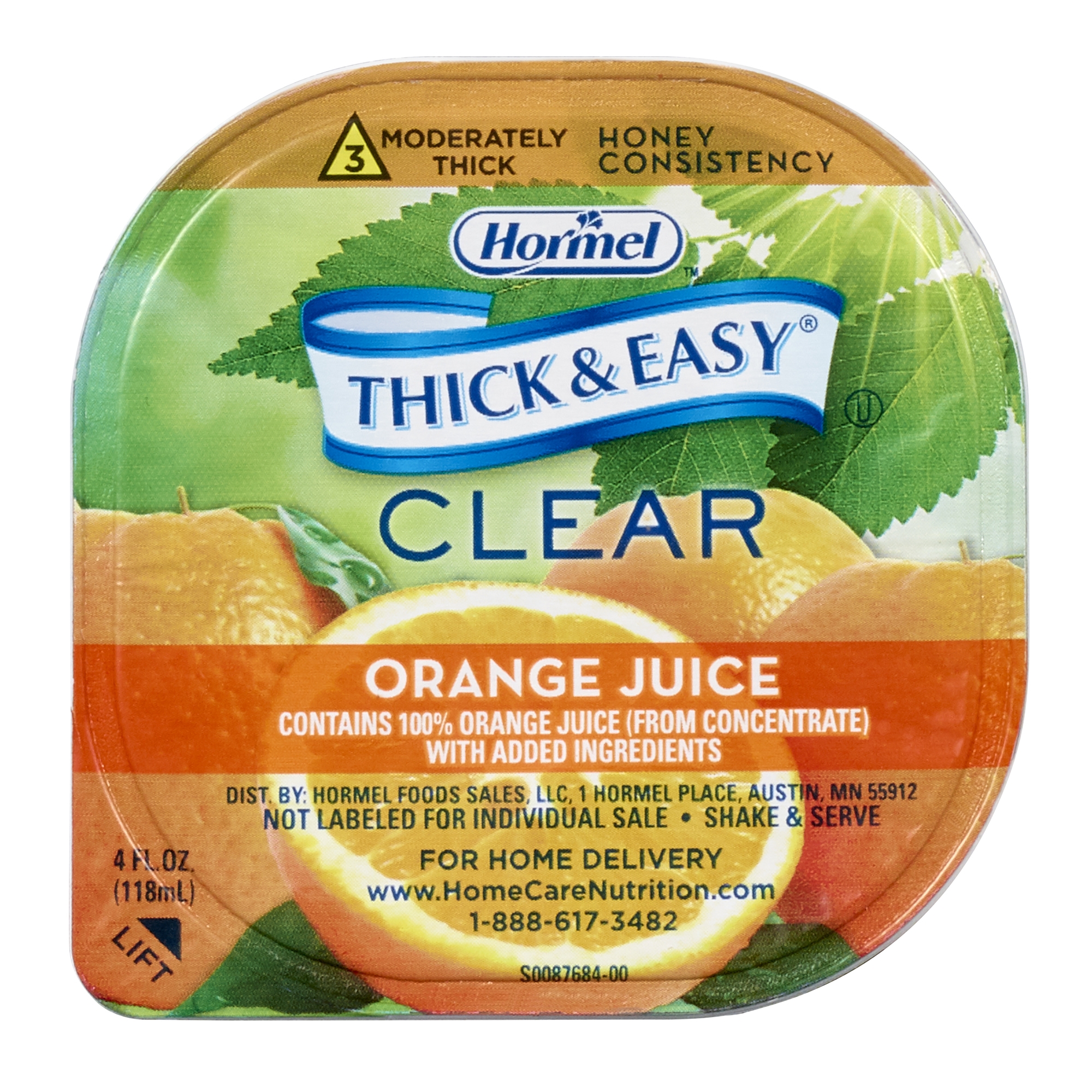 Thick & Easy® Clear Honey Consistency Orange Juice Thickened Beverage - Image 2