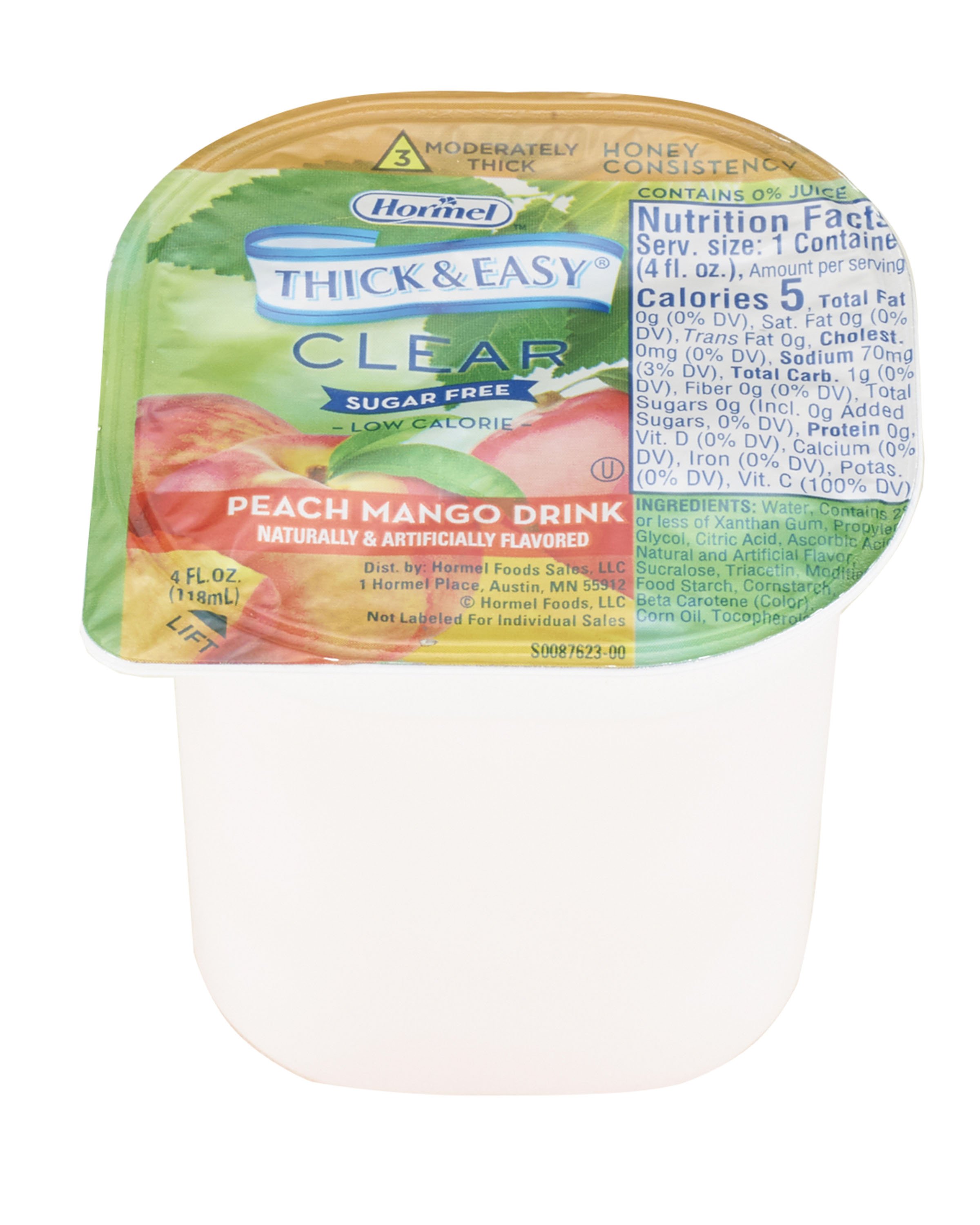Thick & Easy® Clear Honey Consistency Sugar-Free Peach Mango Thickened Beverage - Image 2